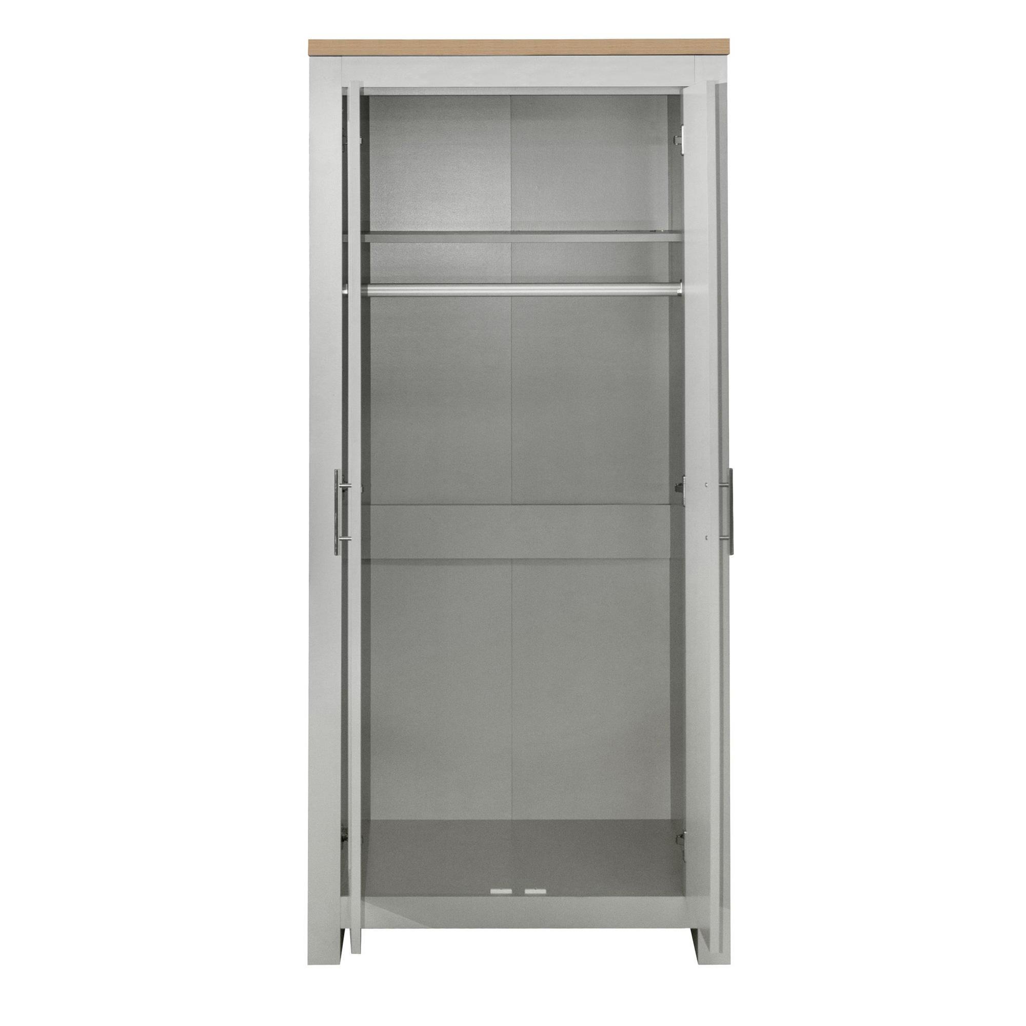 Highgate Wardrobe - 2 Door - Grey Painted