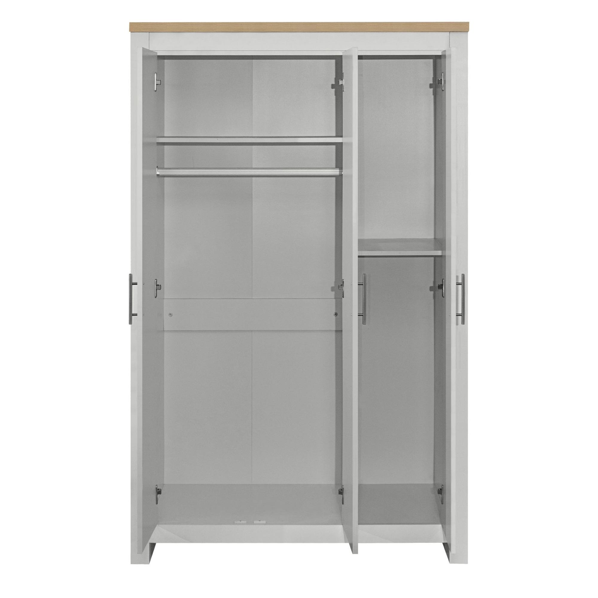 Highgate Wardrobe - 3 Door - Grey Painted