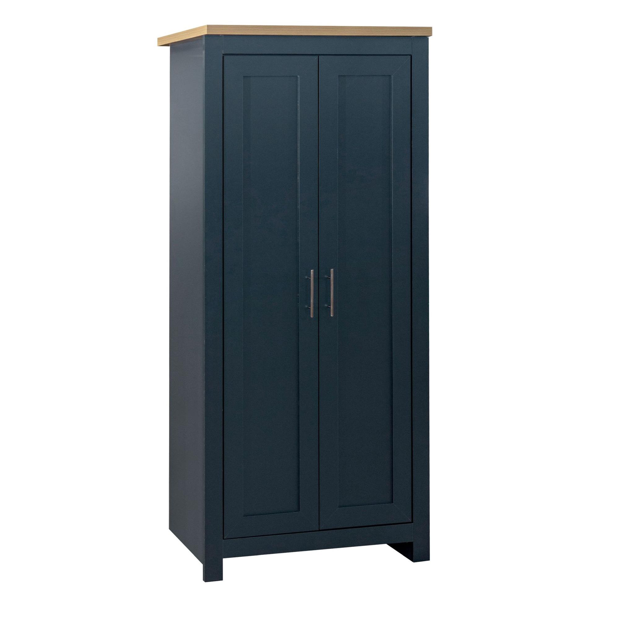 Highgate Wardrobe - 2 Door - Navy Blue Painted