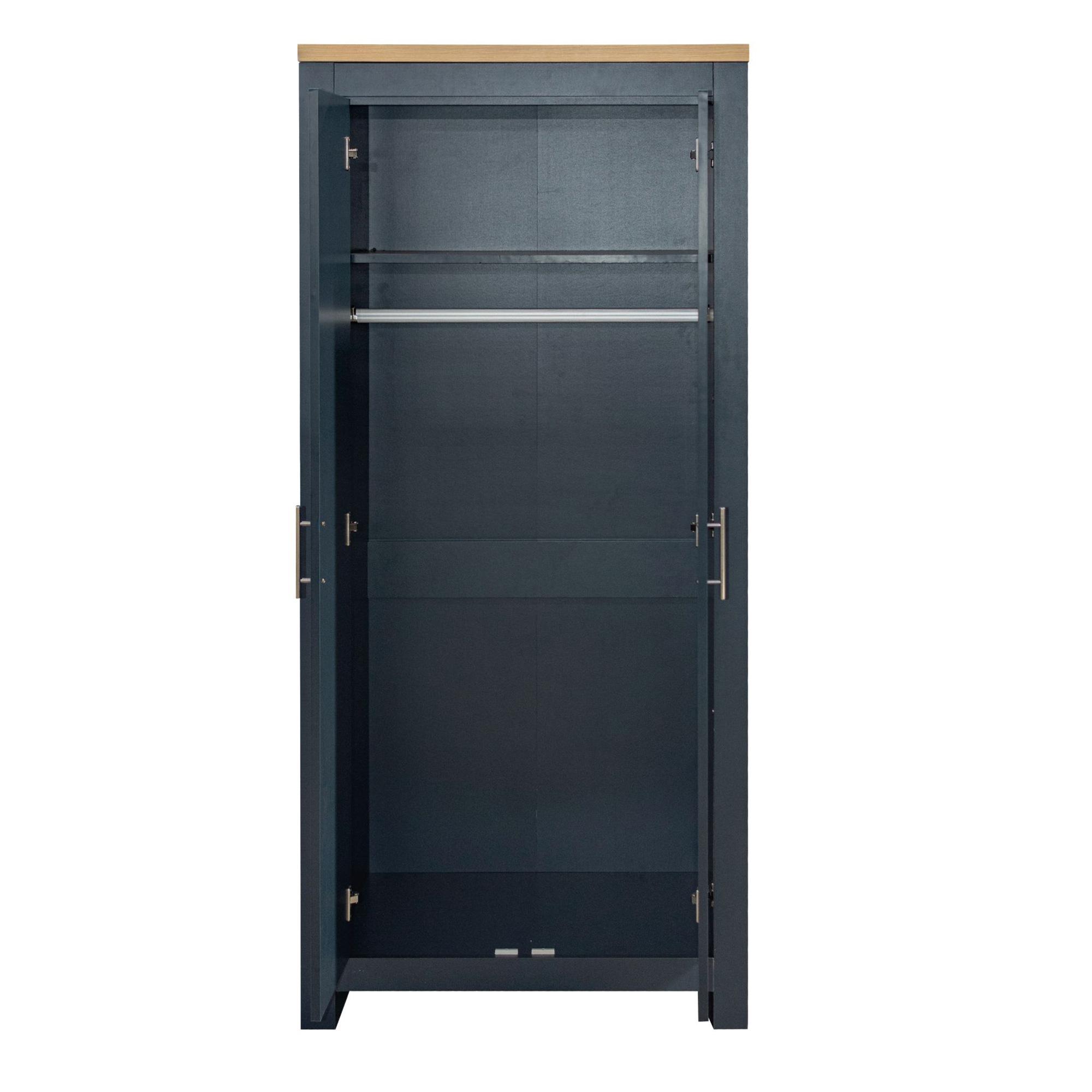Highgate Wardrobe - 2 Door - Navy Blue Painted