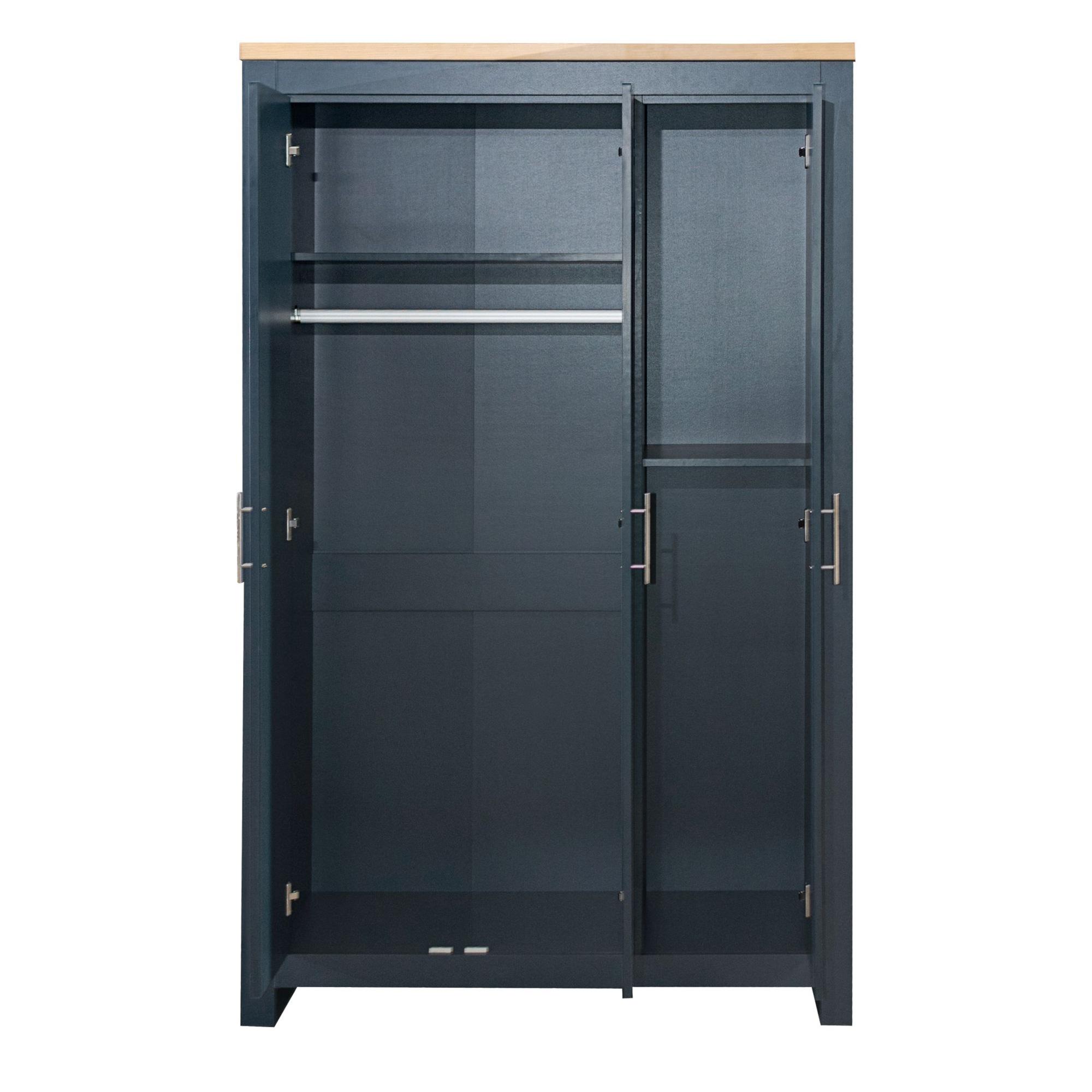 Highgate Wardrobe - 3 Door - Navy Blue Painted