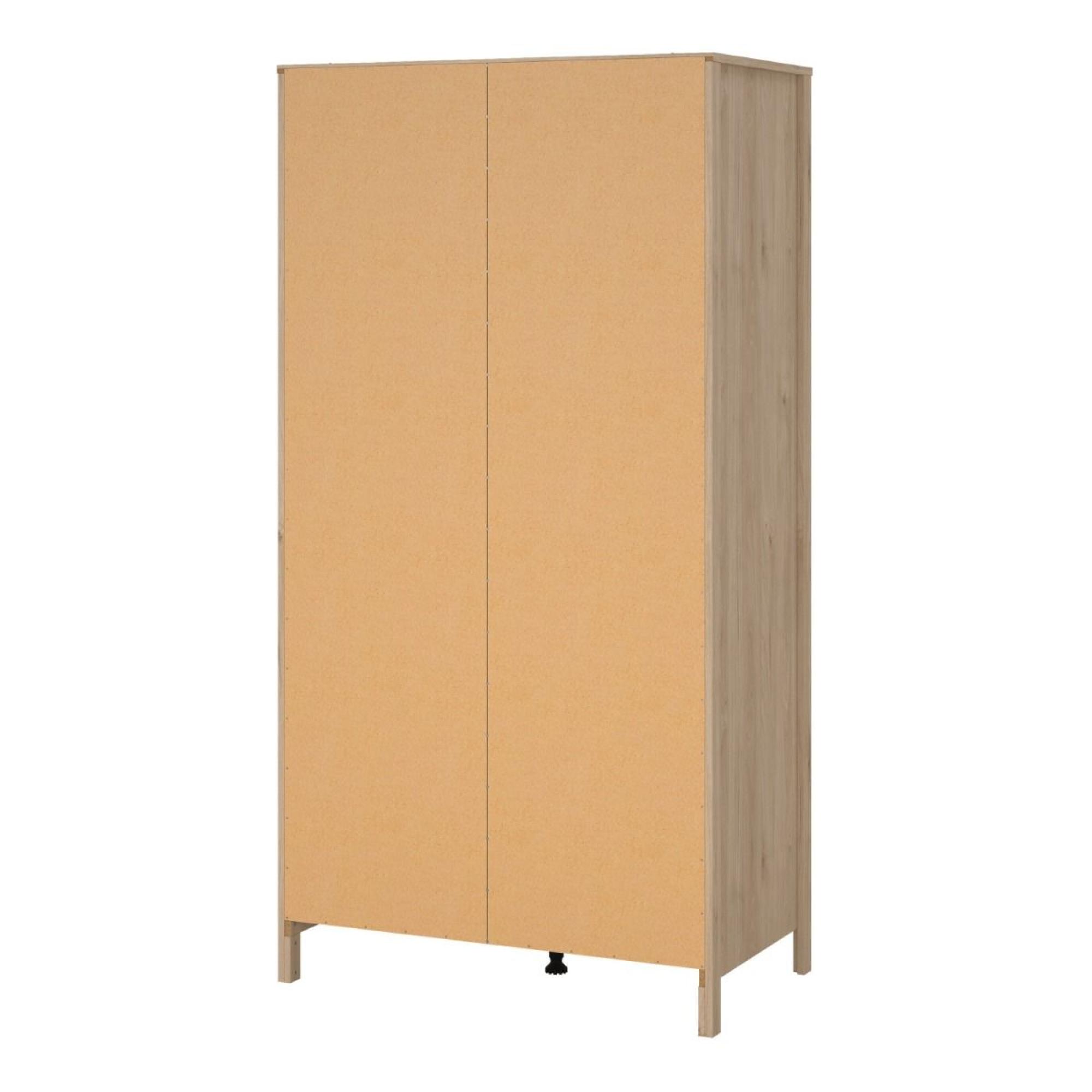 Madrid Jackson Hickory Oak 2 Door Wardrobe