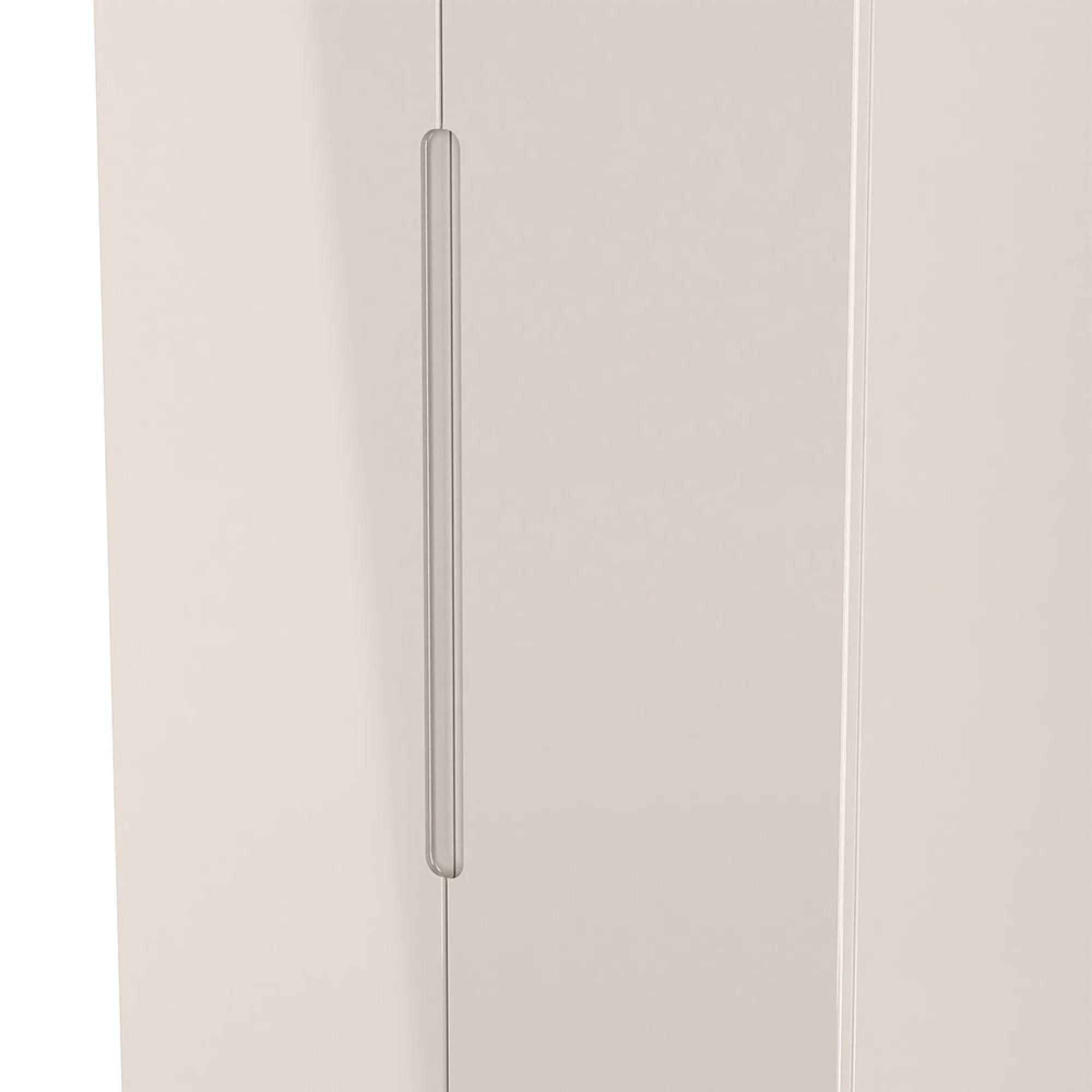 Milan Wardrobe - 2 Door - Plain - Tall - Cashmere Gloss