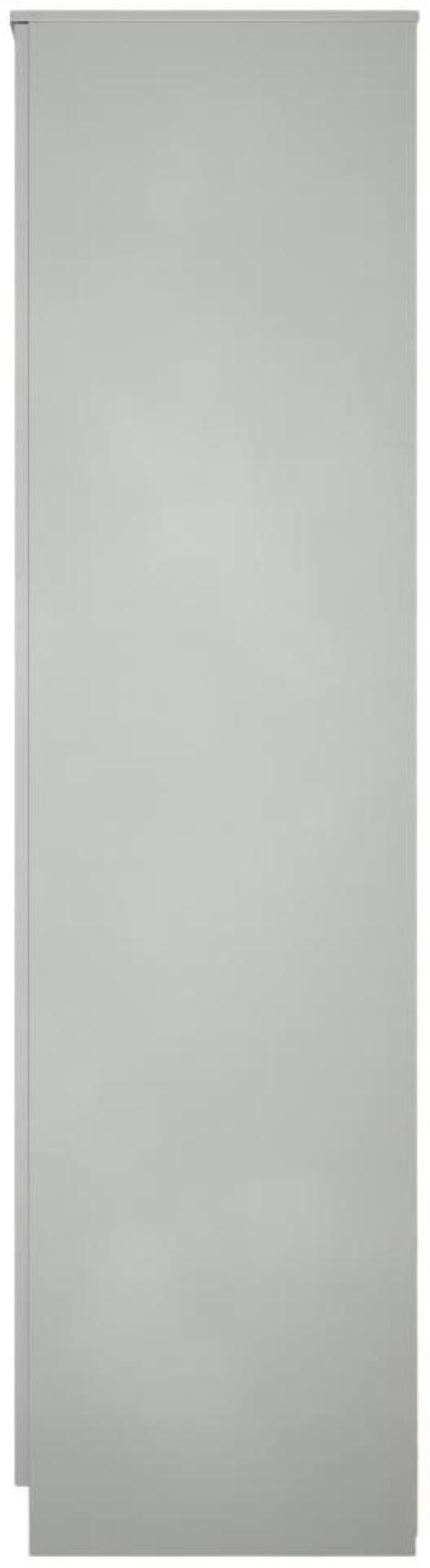 Milan Wardrobe - 3 Door - 1 Mirror - Tall - Triple - Grey