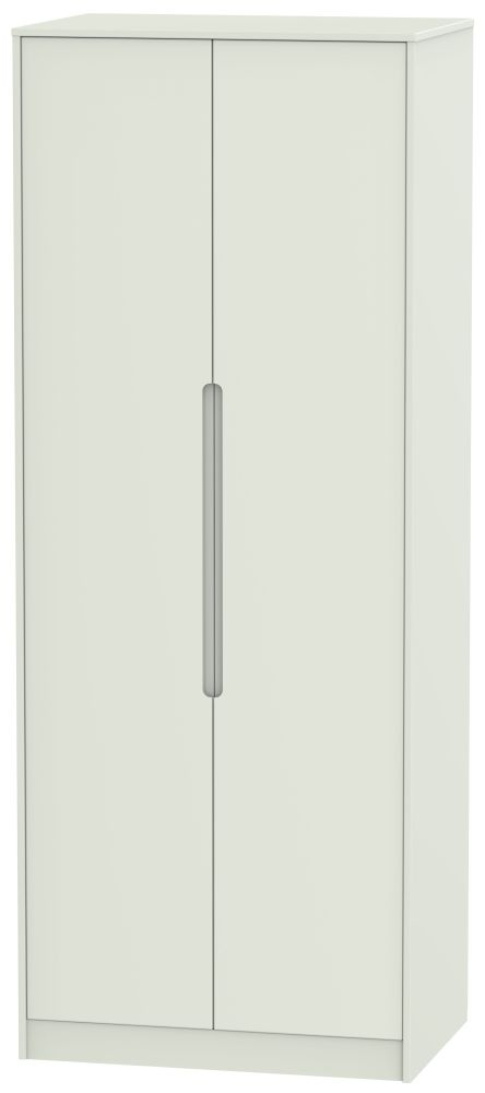 Monaco Cashmere 2 Door Plain Tall Wardrobe