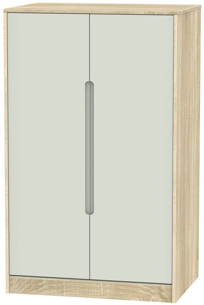 Monaco Cashmere and Oak Effect Midi Wardrobe