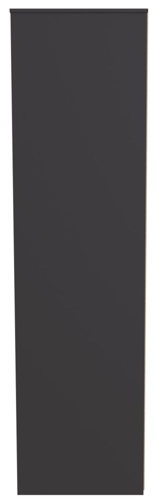 New York Wardrobe - 3 Door - LHF 2 Drawer - Tall - Triple - Graphite