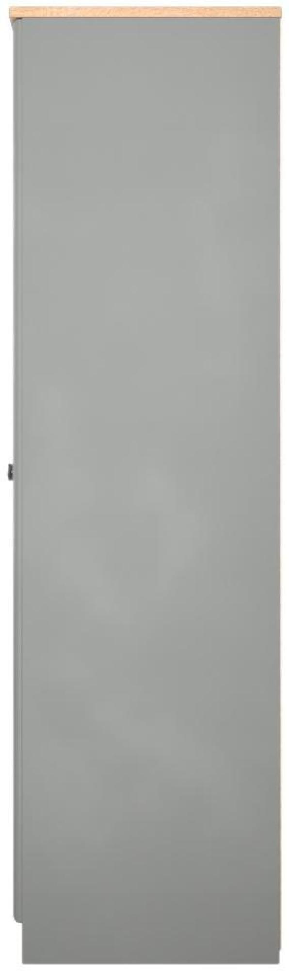 Norfolk Wardrobe - 2 Door - Plain - Grey and Oak