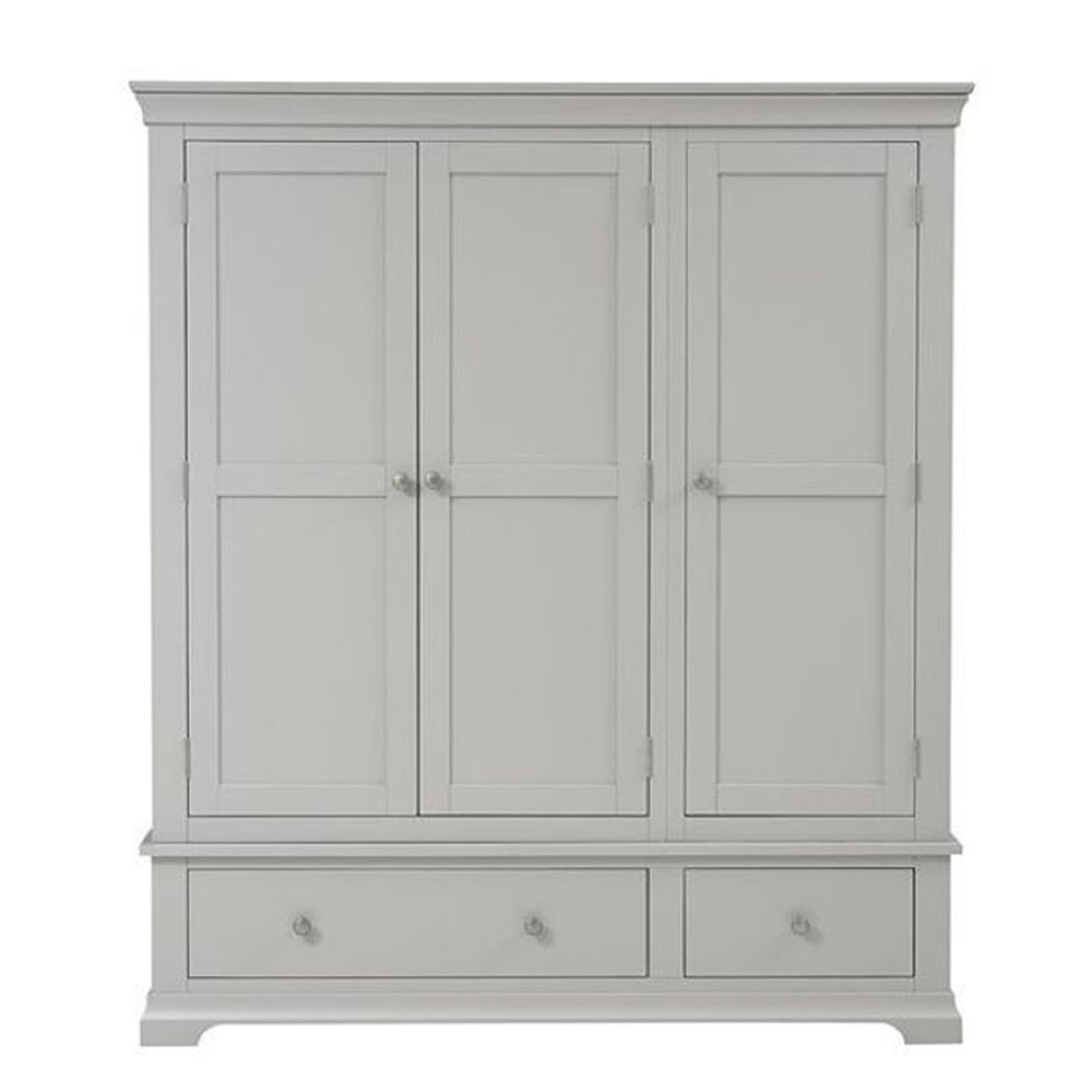Paisley Grey Painted 3 Door Wardrobe