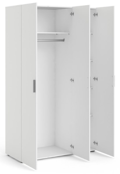 Pepe White 3 Door Triple Wardrobe