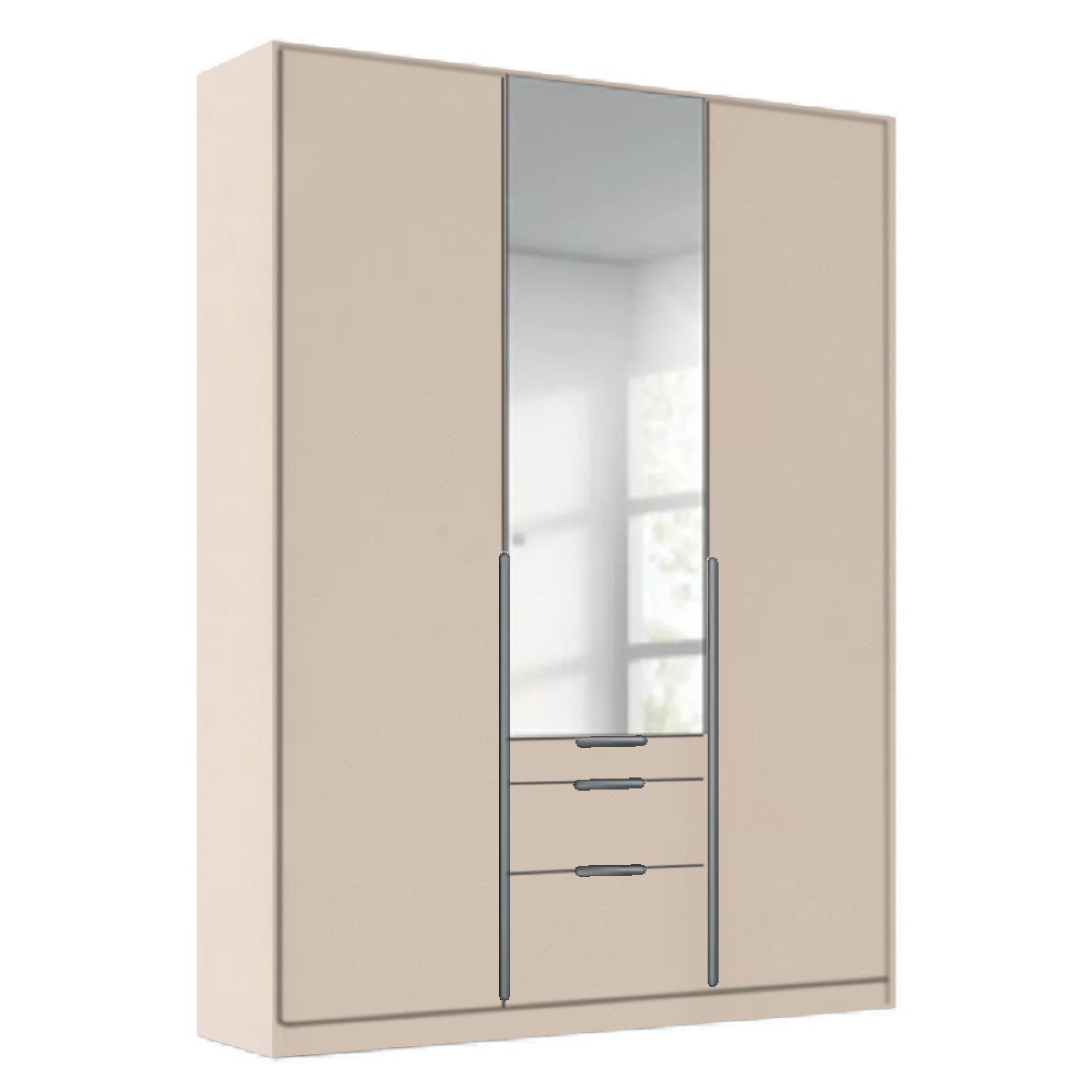 Rauch Alabama 136cm 3 Door Combi Wardrobe - Champagne