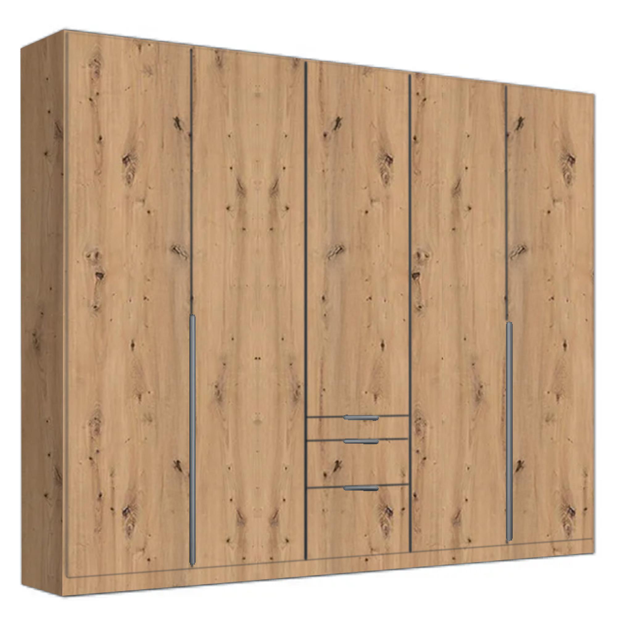 Rauch Alabama 226cm 5 Door Wardrobe with Drawer - Artisan Oak