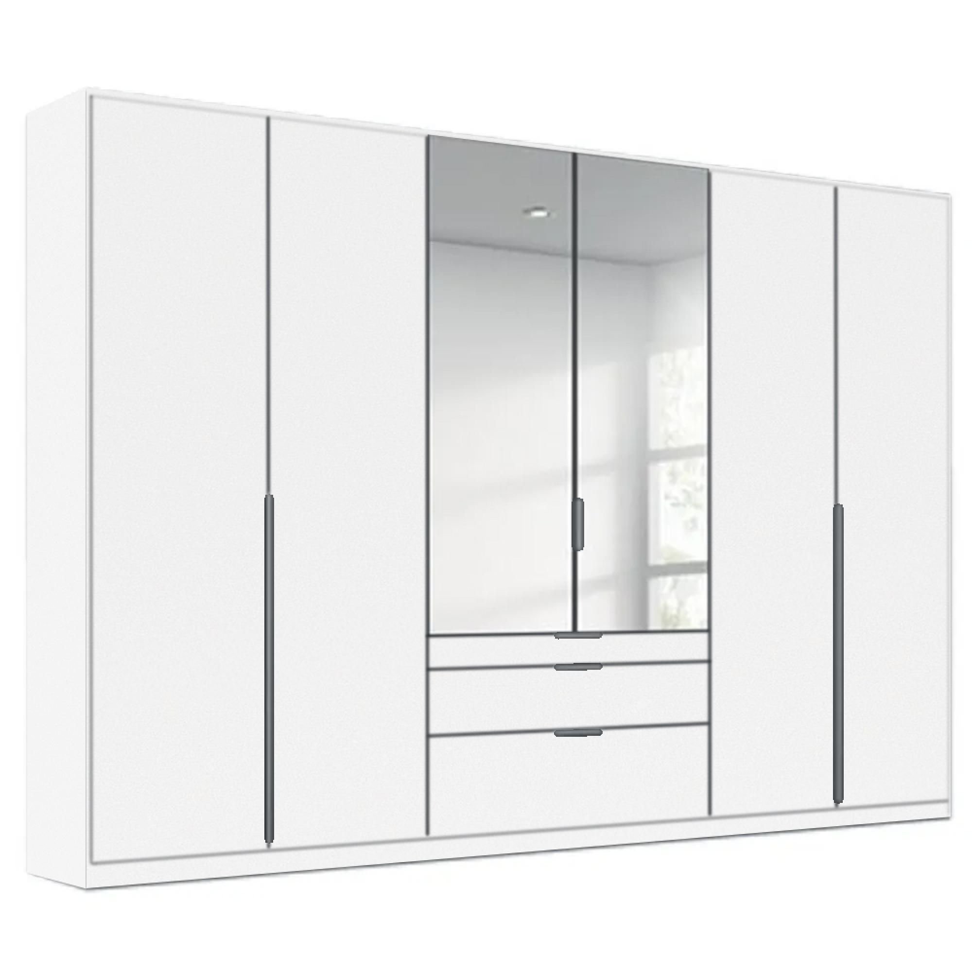 Rauch Alabama 271cm 6 Door Combi Wardrobe - Alpine White