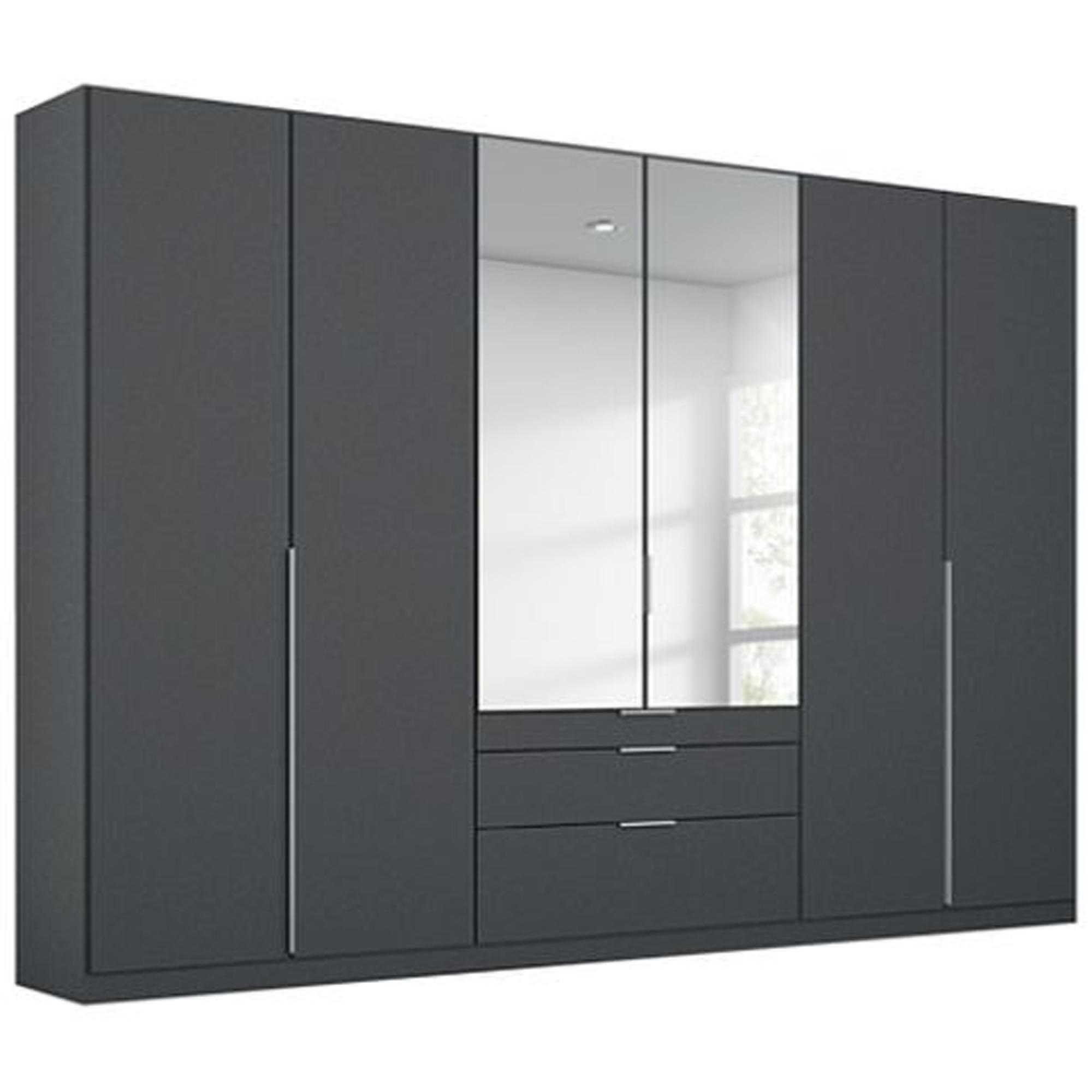 Rauch Alabama 271cm 6 Door Combi Wardrobe - Metallic Dark Grey