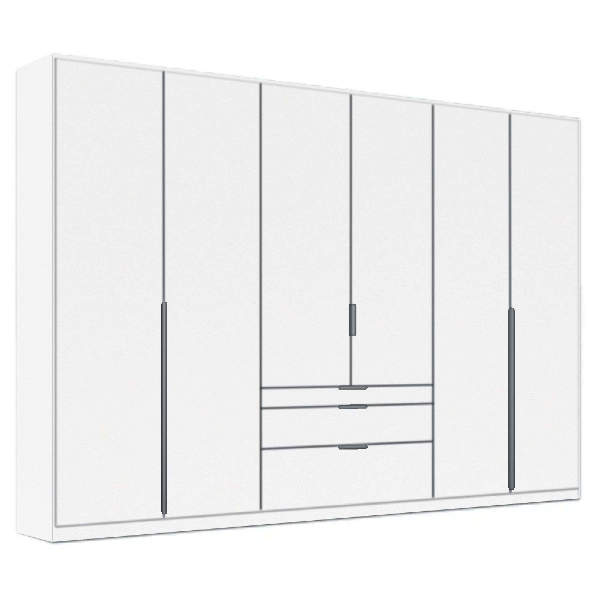 Rauch Alabama 271cm 6 Door Wardrobe with Drawer - Alpine White