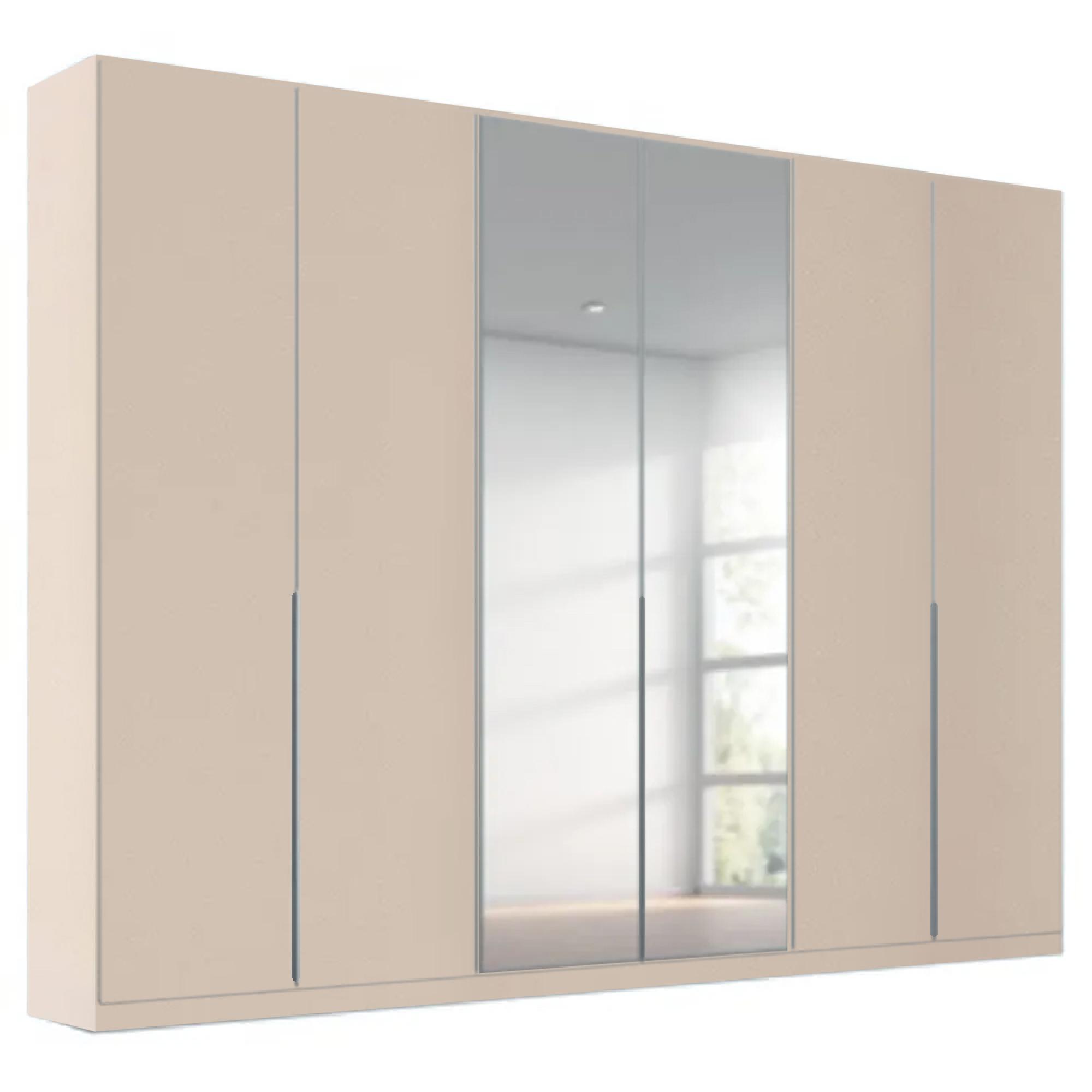 Rauch Alabama 271cm 6 Door Wardrobe with Mirror - Champagne