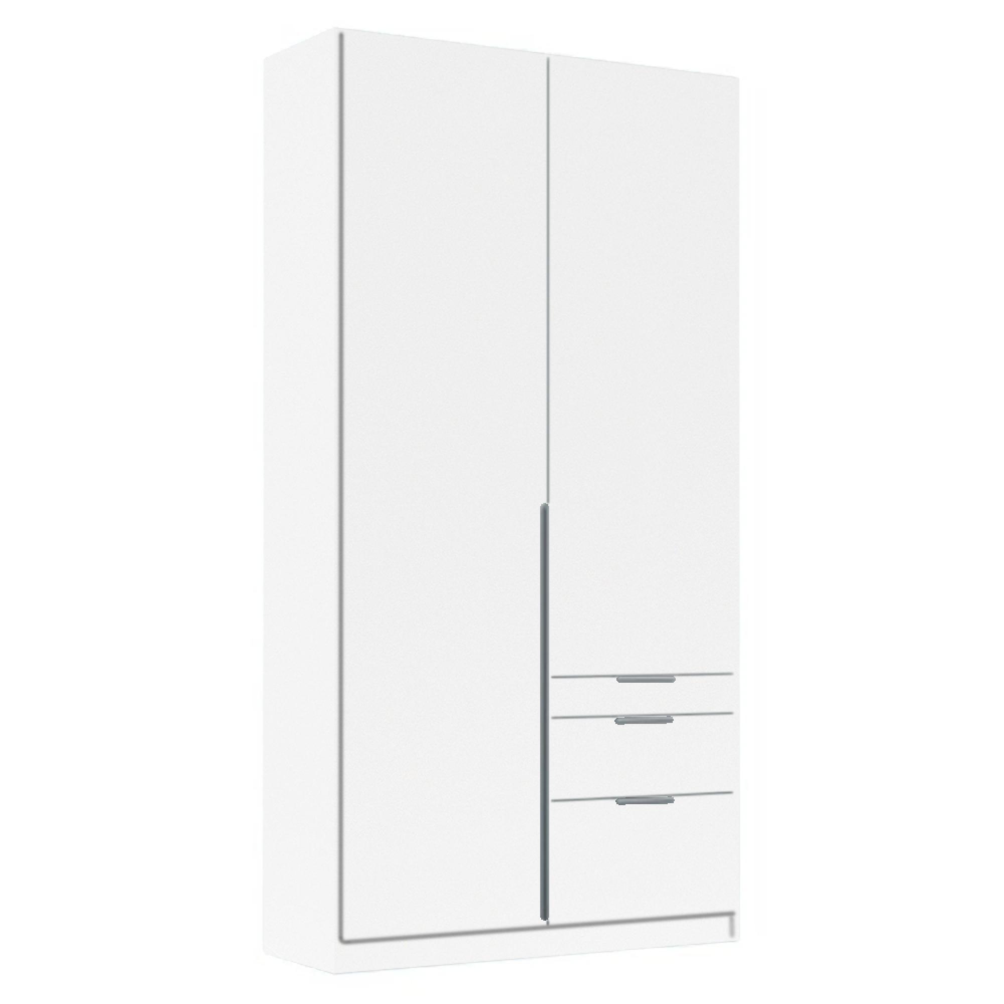 Rauch Alabama 91cm 2 Door Wardrobe with Drawer - Alpine White