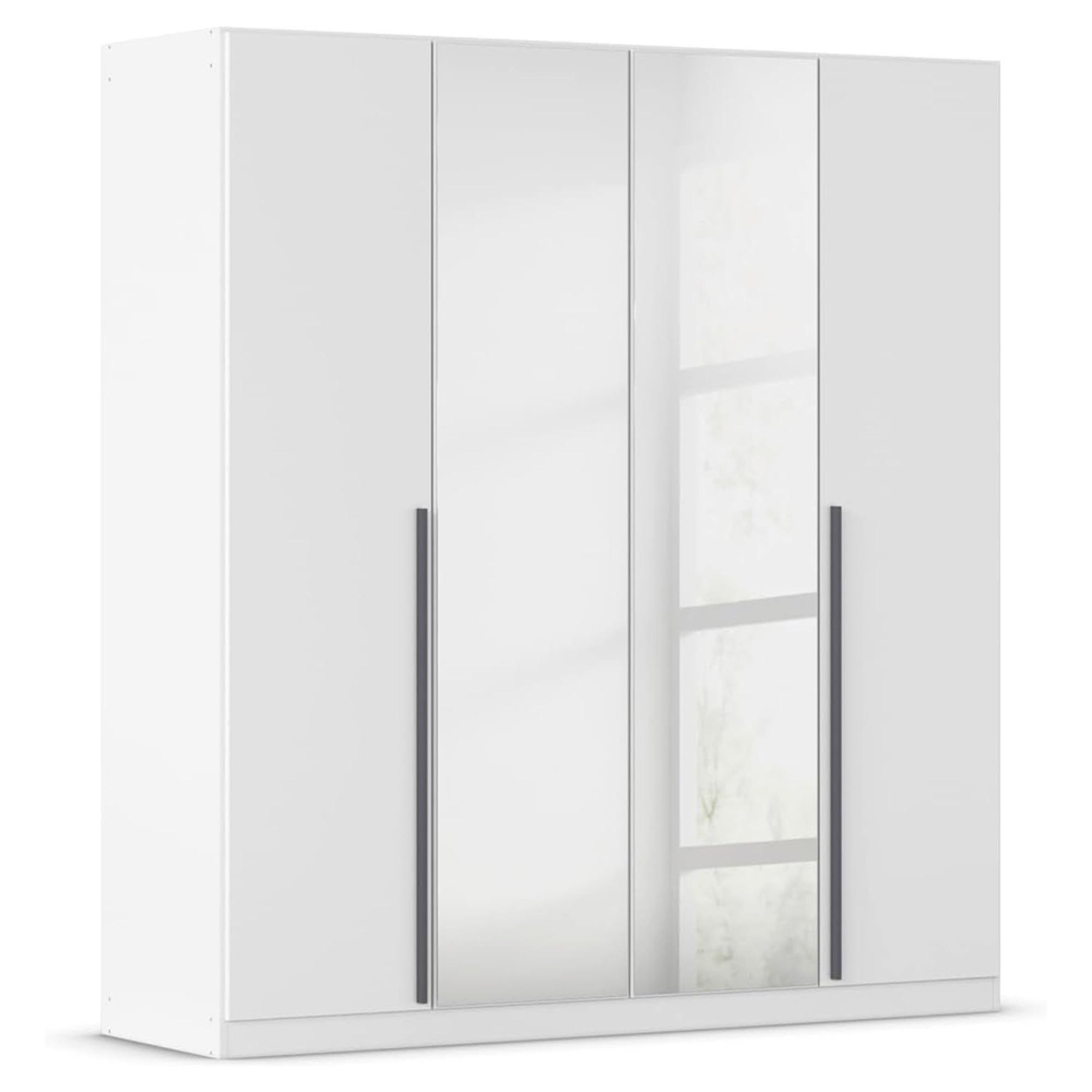 Rauch Alba 181cm 4 Door Mirror Wardrobe - Alpine White