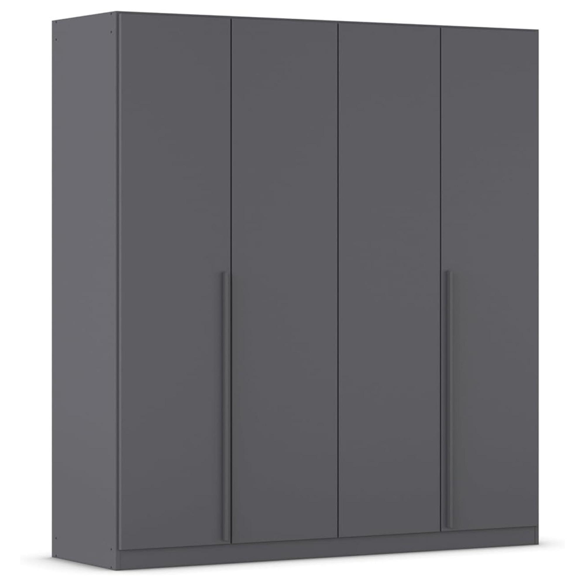 Rauch Alba 181cm 4 Door Wardrobe - Metallic Grey