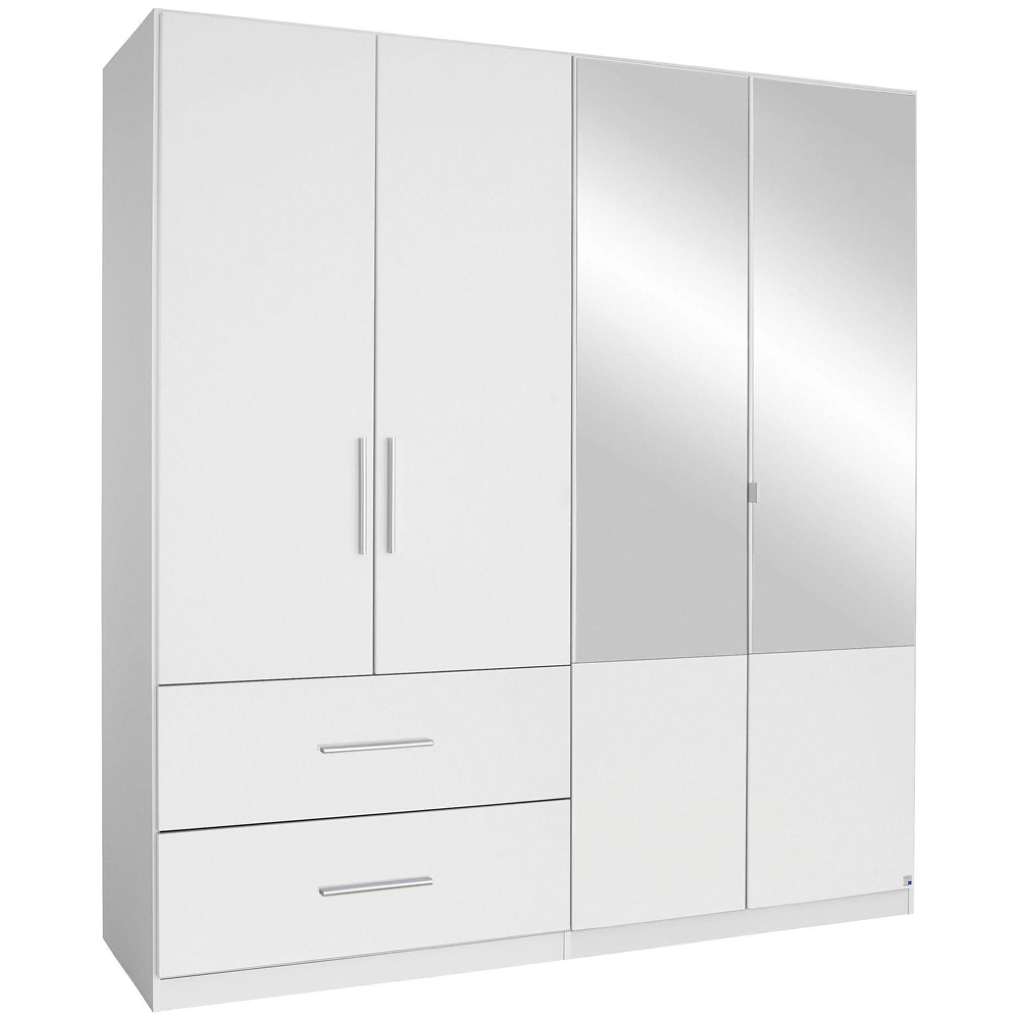 Rauch Alvor 181cm 4 Door Combi Wardrobe - Alpine White