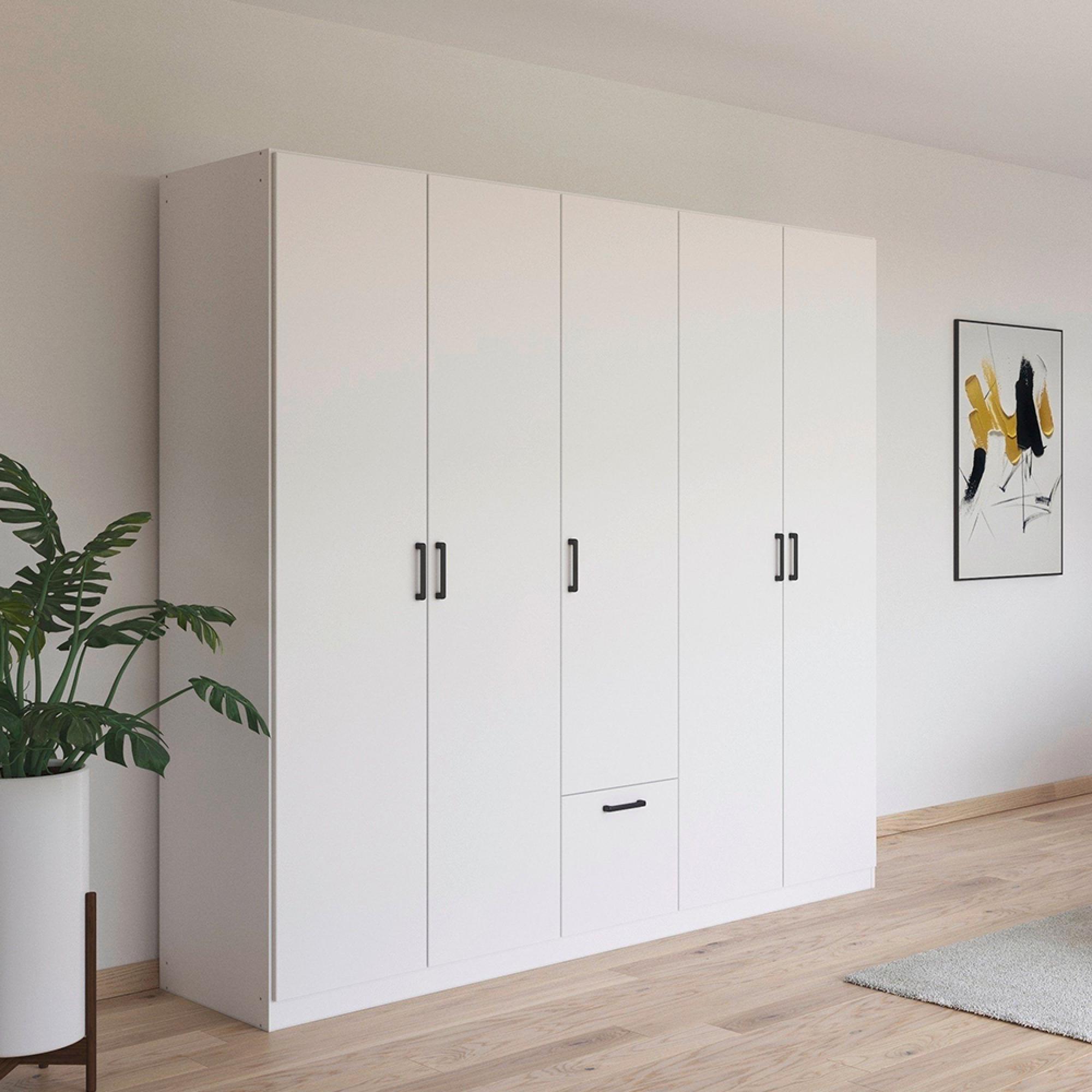Rauch Bari 226cm 5 Door Wardrobe - Alpine White