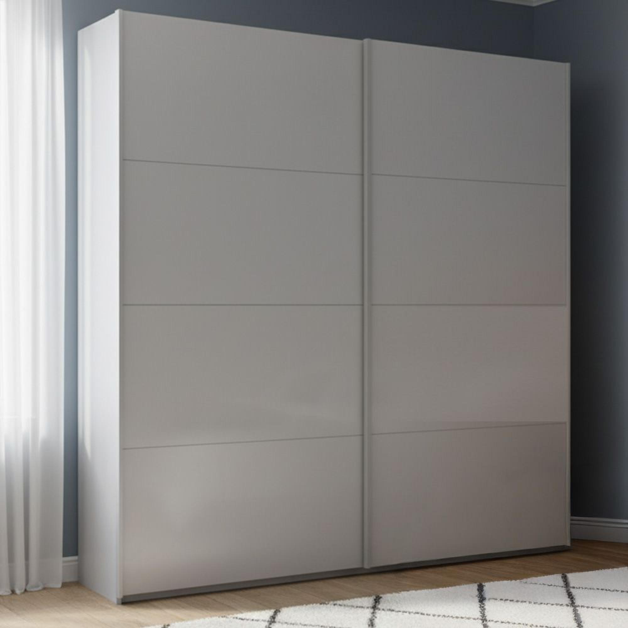 Rauch Beluga Extra 181cm 2 Door Sliding Wardrobe - Silk Grey