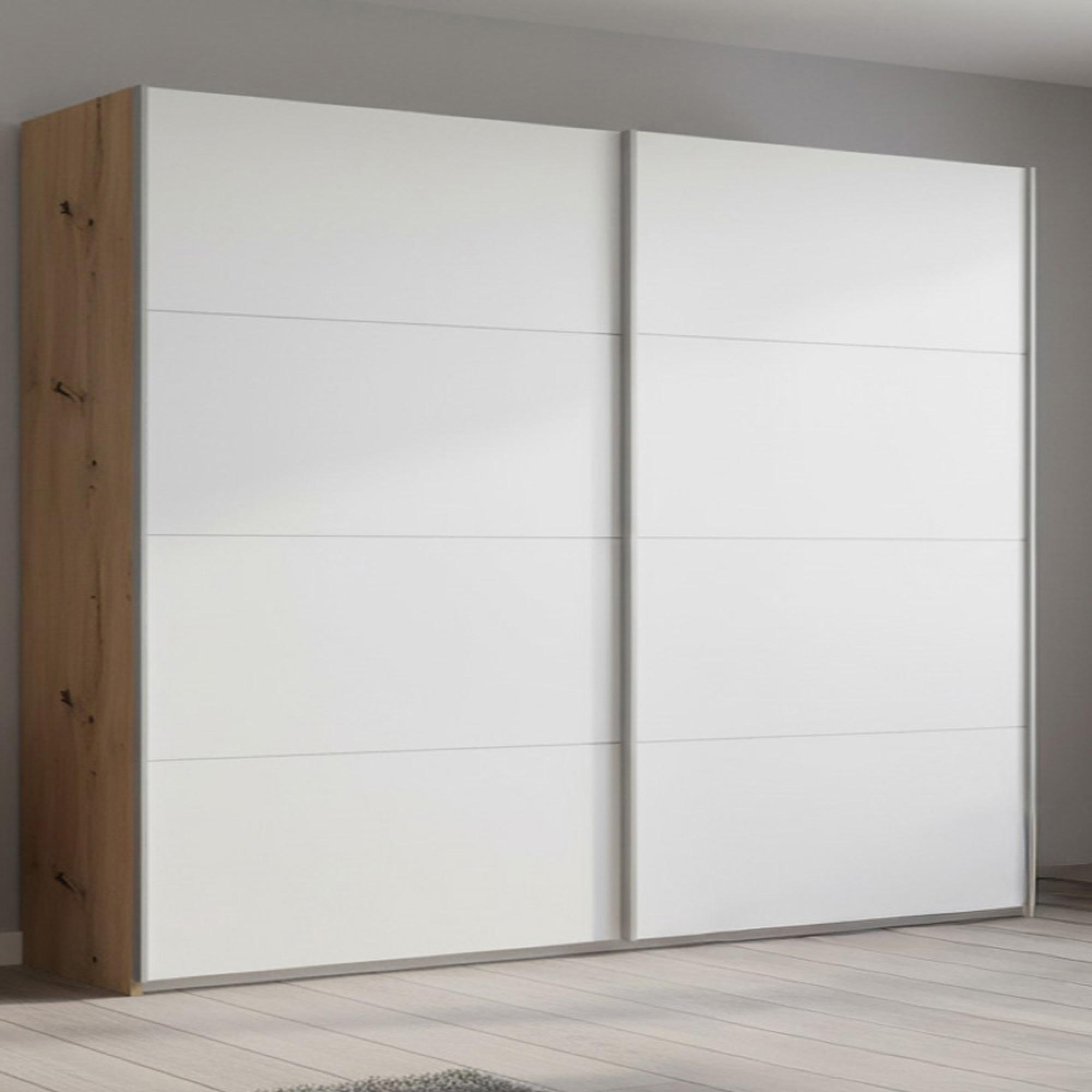 Rauch Beluga Extra 271cm 2 Door Sliding Wardrobe - Artisan Oak and Alpine White