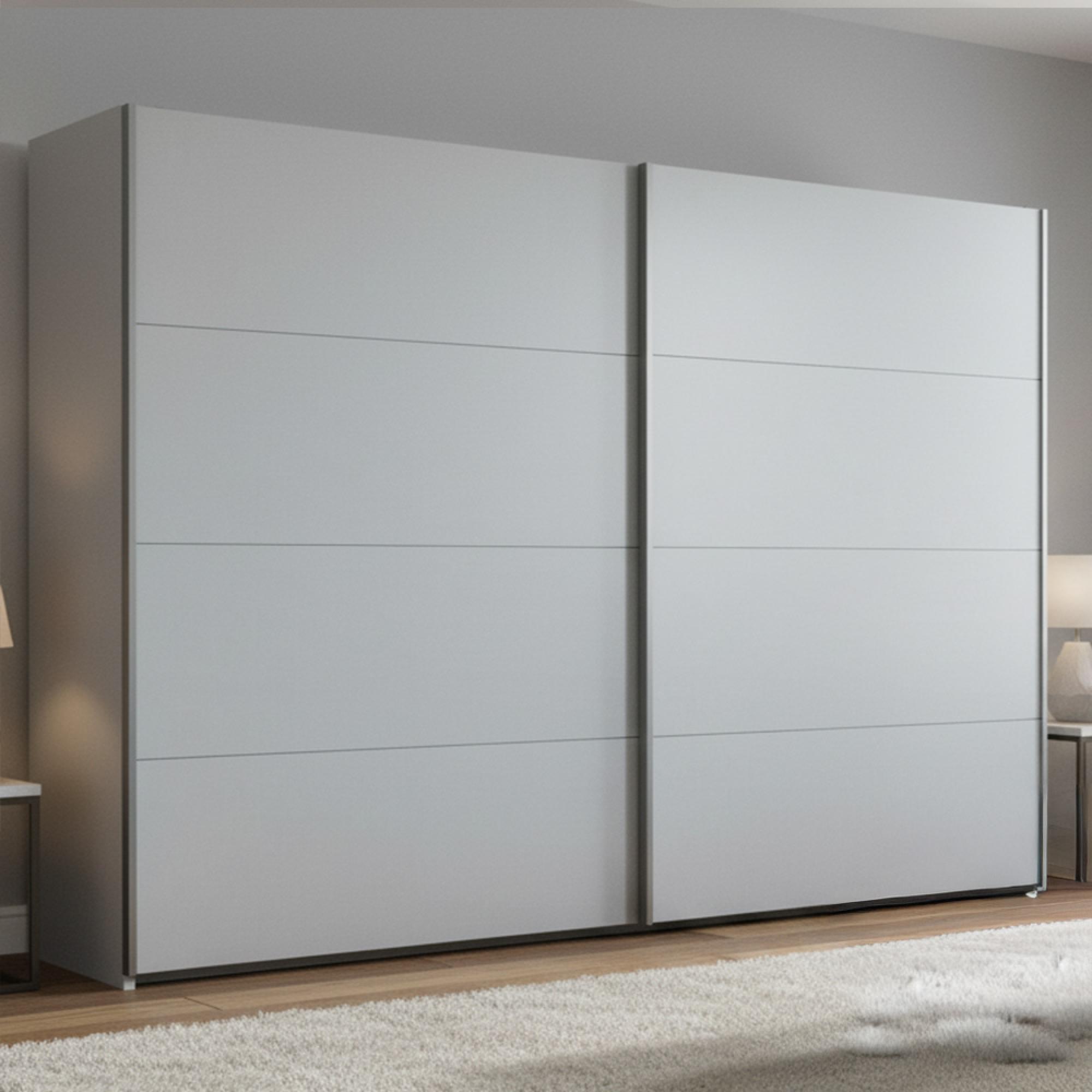 Rauch Beluga Extra 271cm 2 Door Sliding Wardrobe - Silk Grey