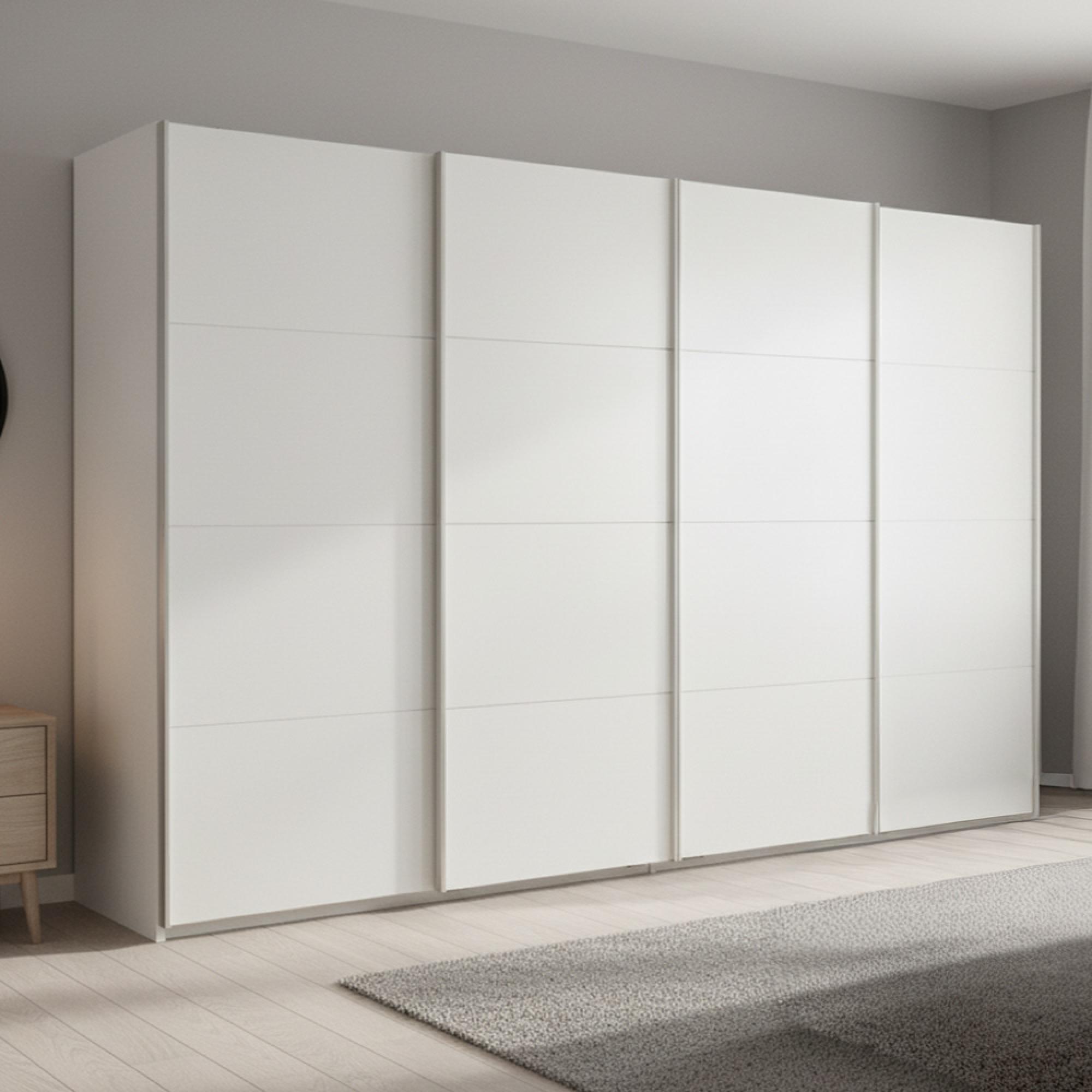 Rauch Beluga Extra 361cm 4 Door Sliding Wardrobe - Alpine White