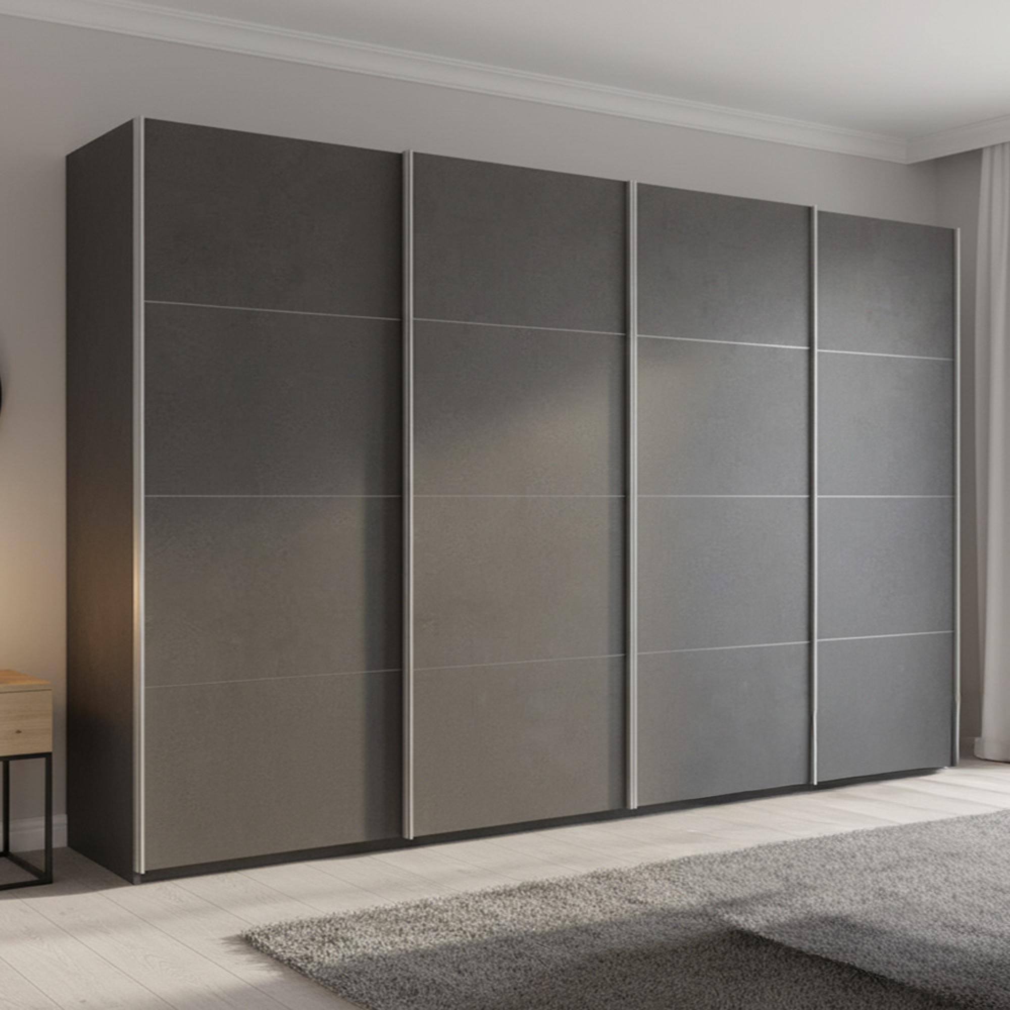 Rauch Beluga Extra 361cm 4 Door Sliding Wardrobe - Graphite