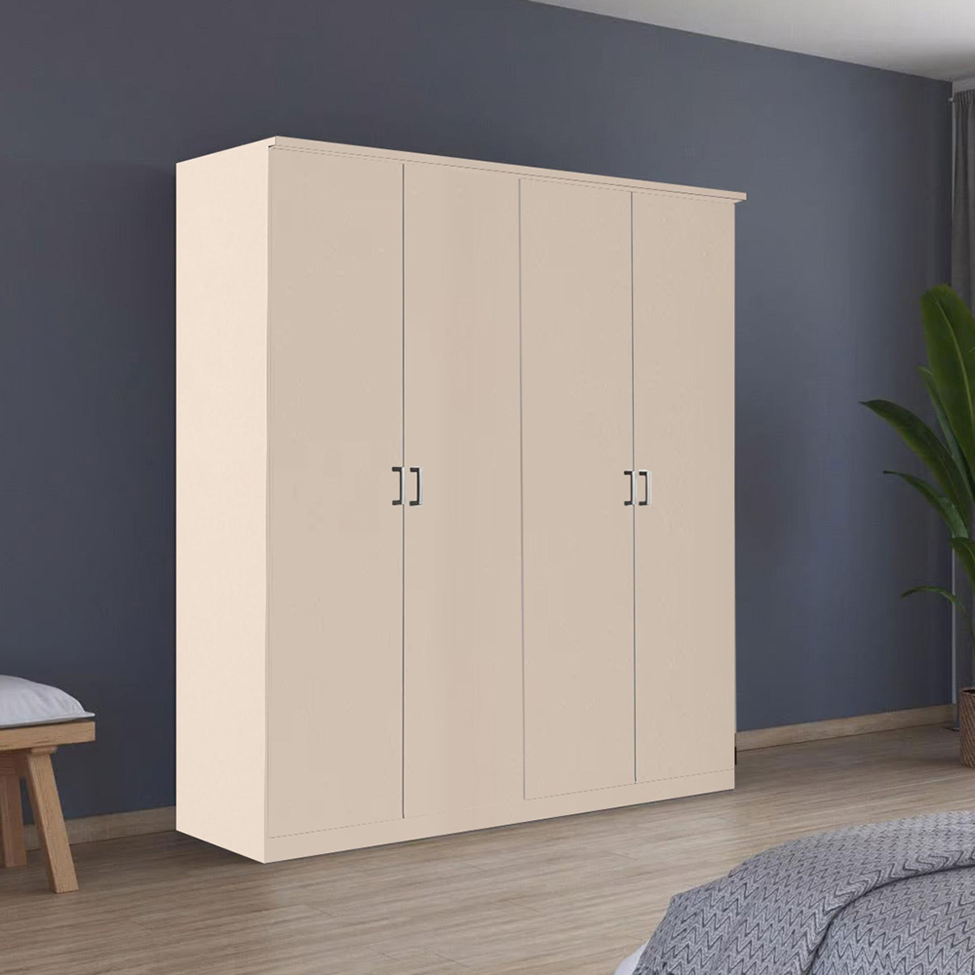 Rauch Celle Matt 181cm 4 Door Wardrobe - Champagne