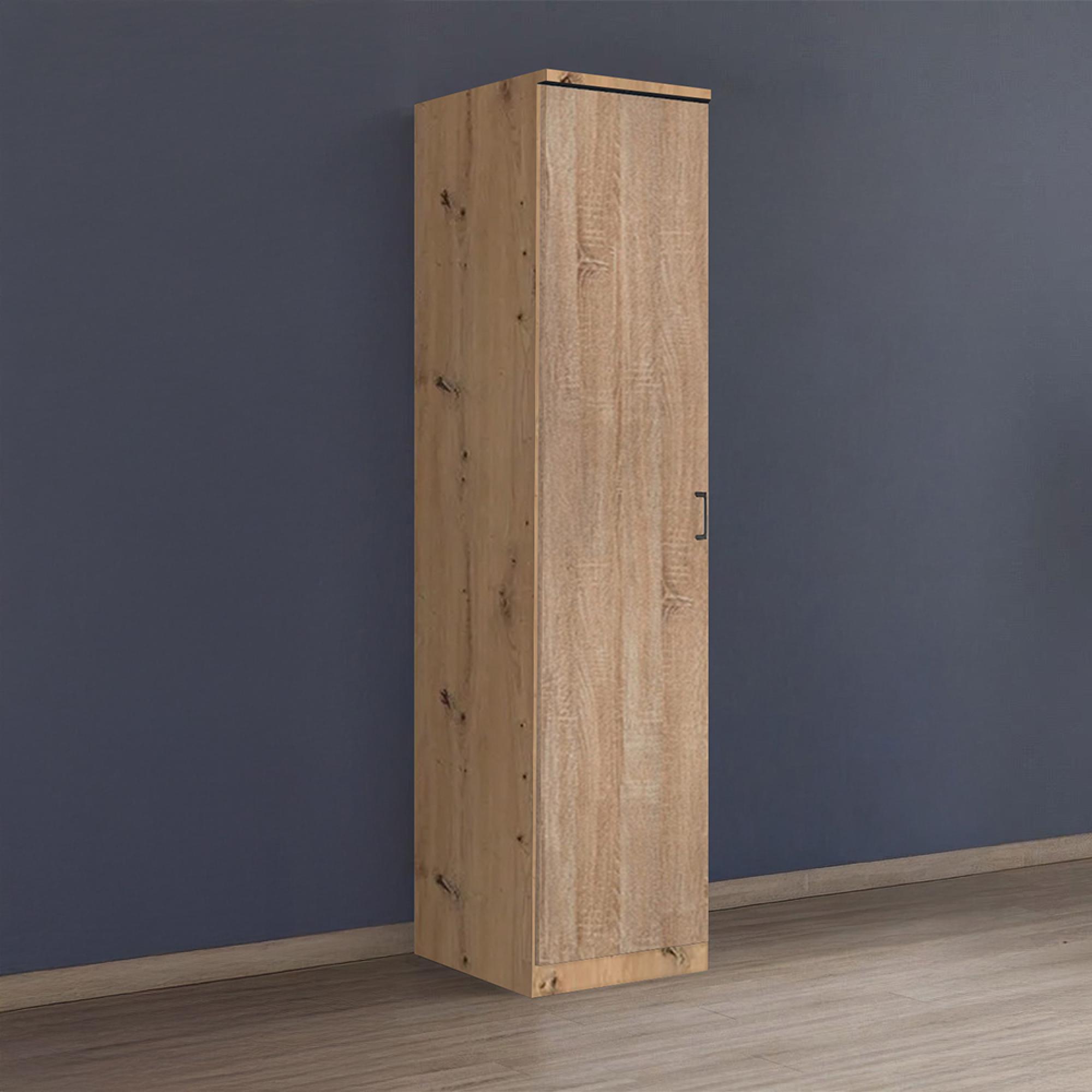 Rauch Celle Matt 47cm 1 LH Door Wardrobe - Artisan Oak and Sonoma Oak