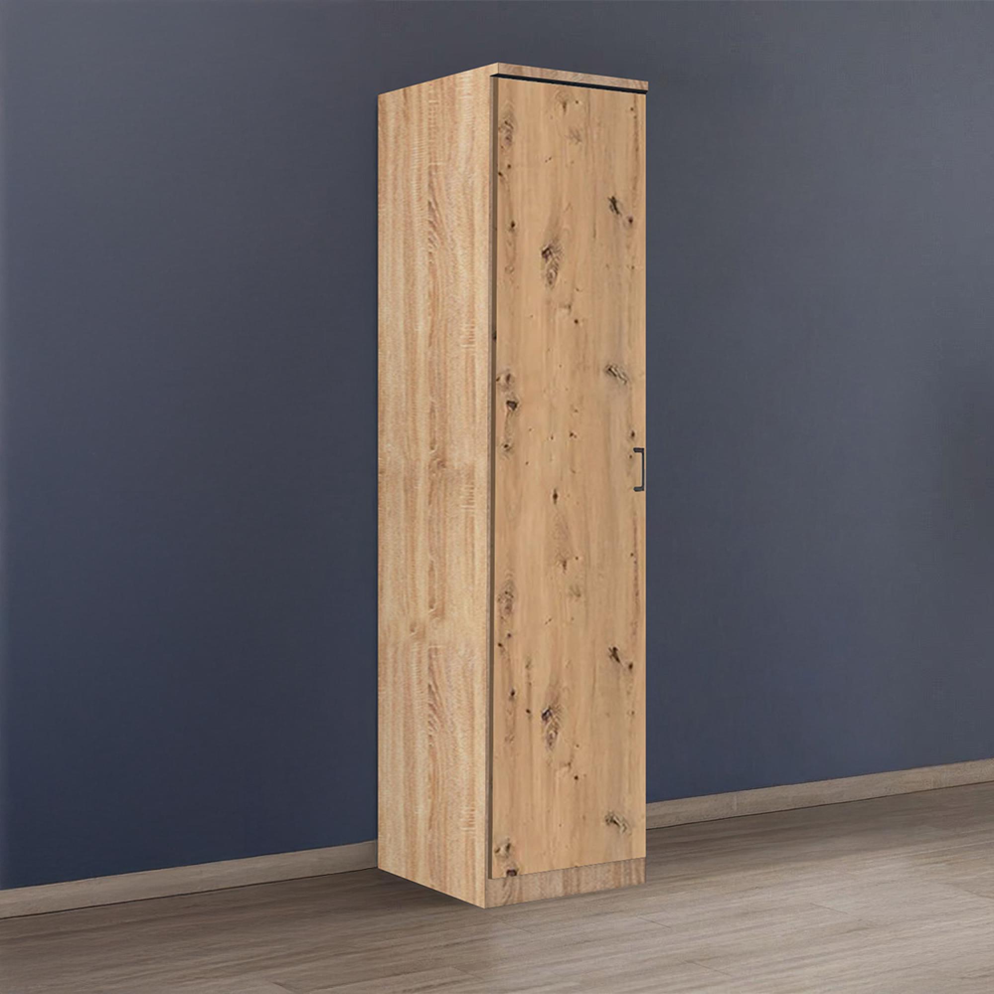 Rauch Celle Matt 47cm 1 LH Door Wardrobe - Sonoma Oak and Artisan Oak