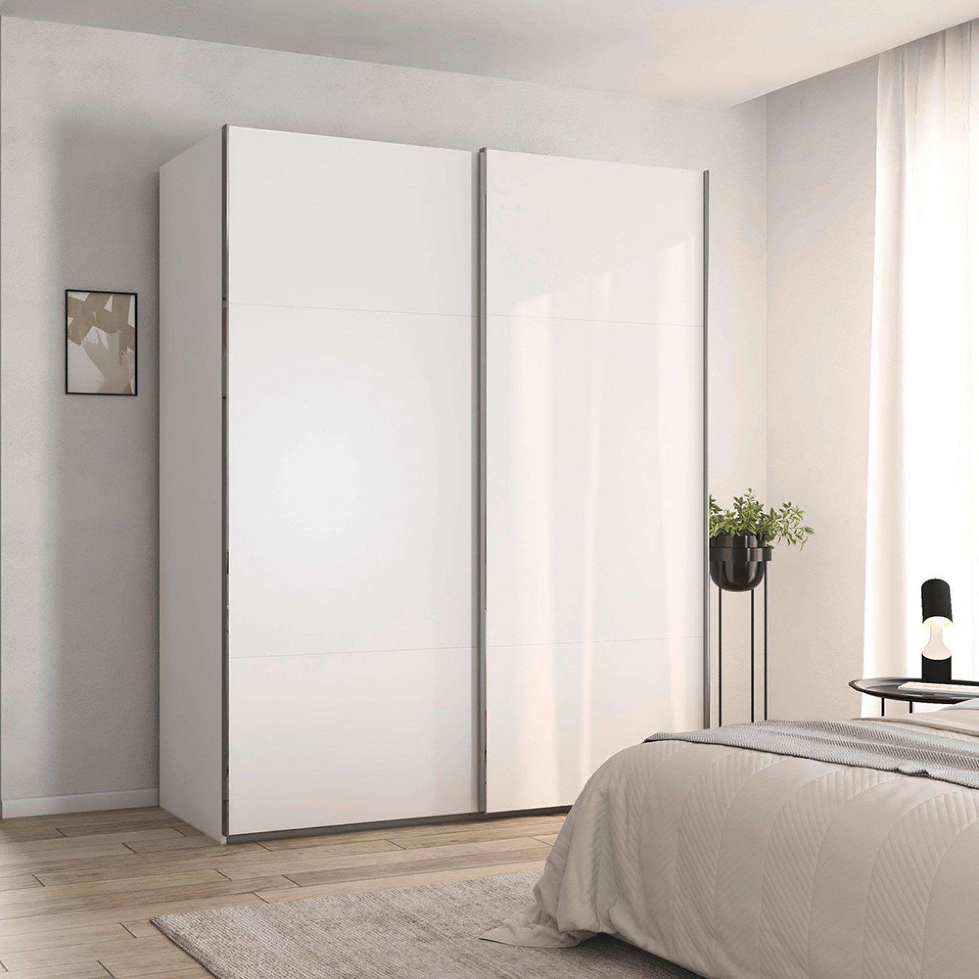 Rauch Contido 181cm 2 Door Sliding Wardrobe with Extras - Alpine White
