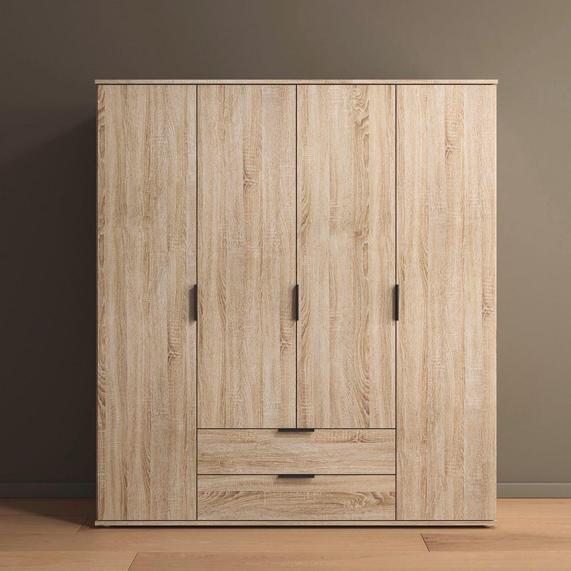 Rauch Essea 168cm 4 Door Wardrobe - Sonoma Oak