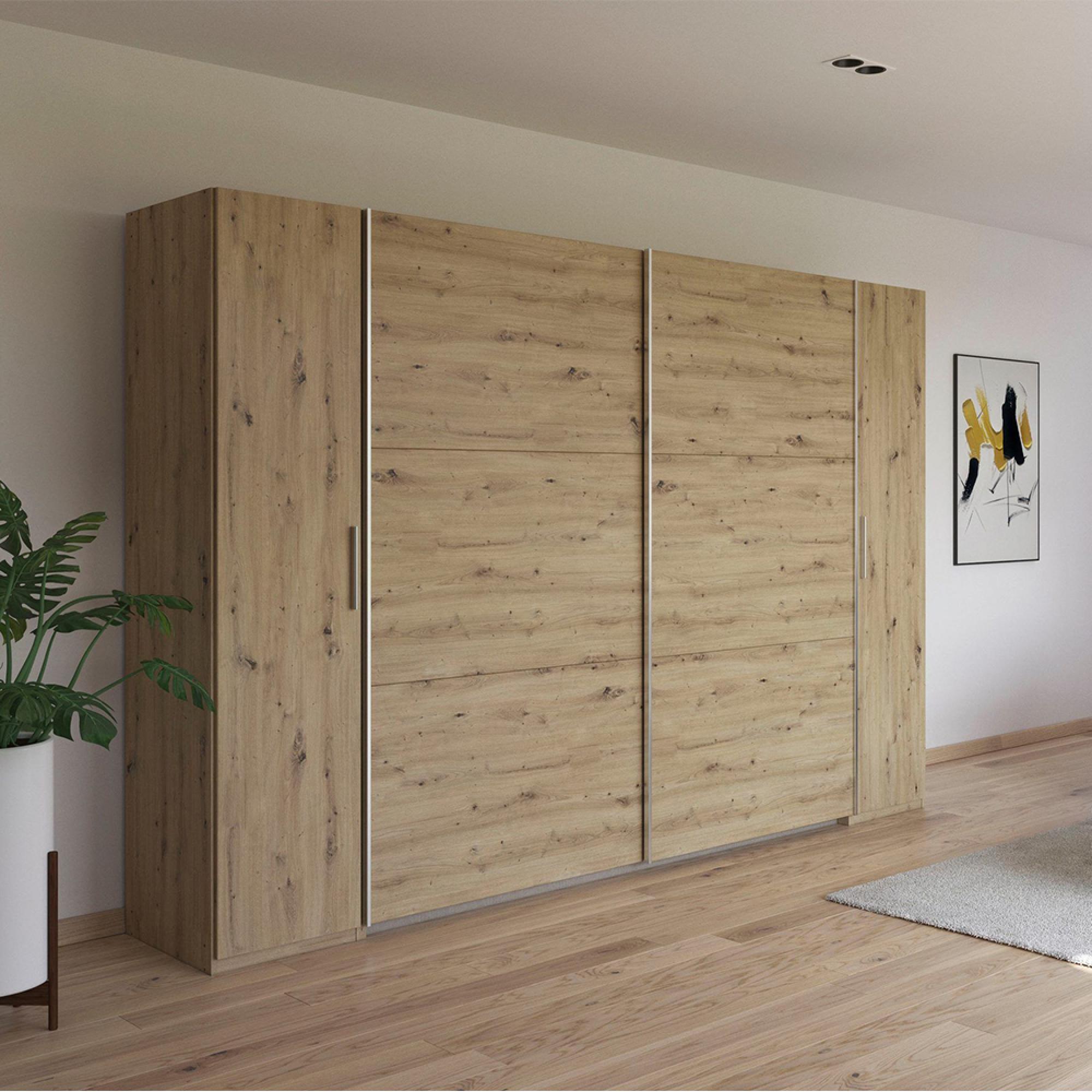 Rauch Kronach 354cm 4 Door Wardrobe - Artisan Oak