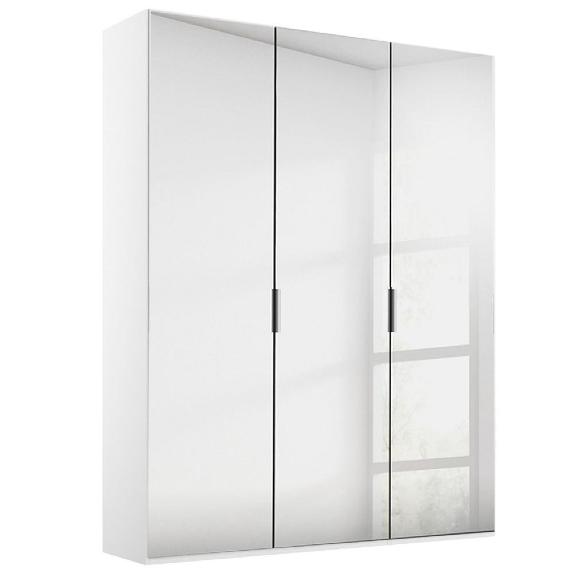 Rauch Miramar Type-5 151cm 3 Door Mirrored Wardrobe - Alpine White