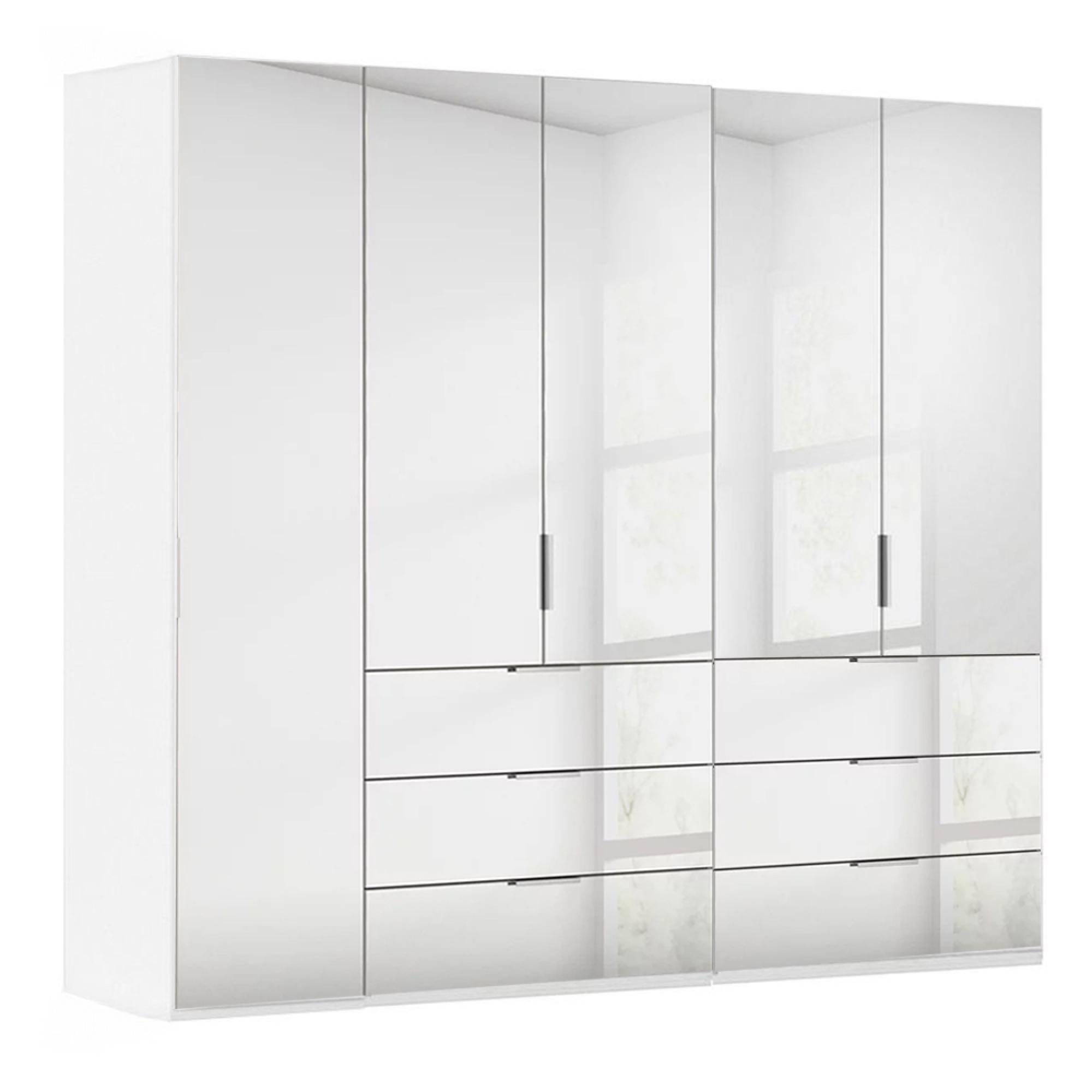 Rauch Miramar Type-5 251cm 5 Door Combi Wardrobe - Alpine White