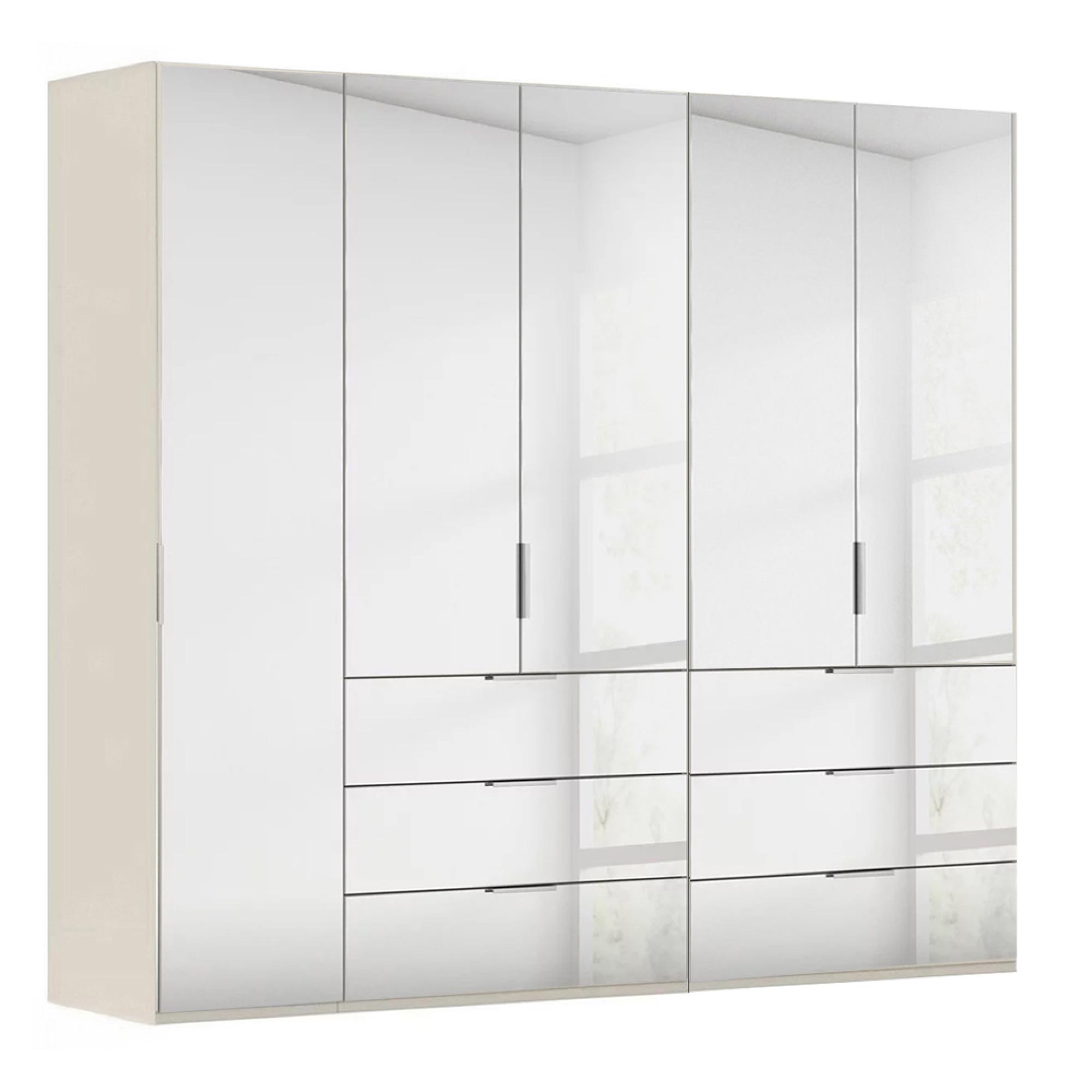 Rauch Miramar Type-5 251cm 5 Door Combi Wardrobe - Champagne