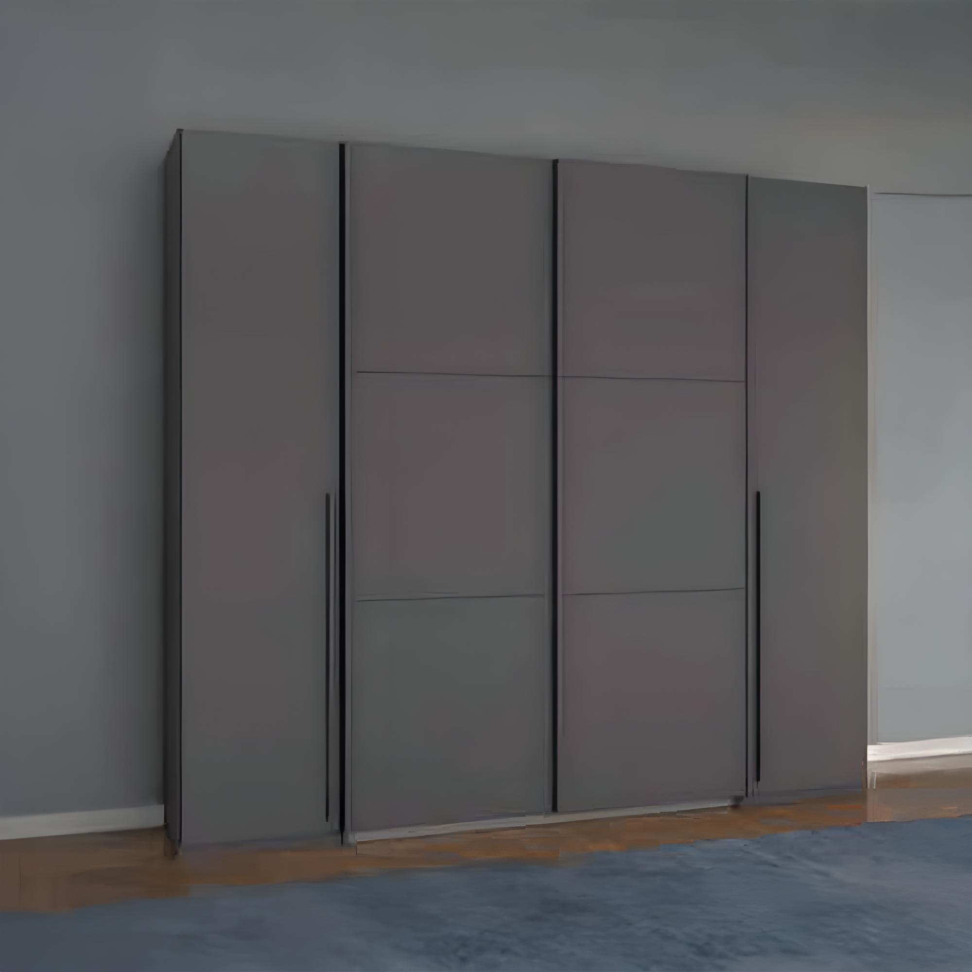 Rauch Mood 225cm 4 Door Wardrobe - Metallic Dark Grey