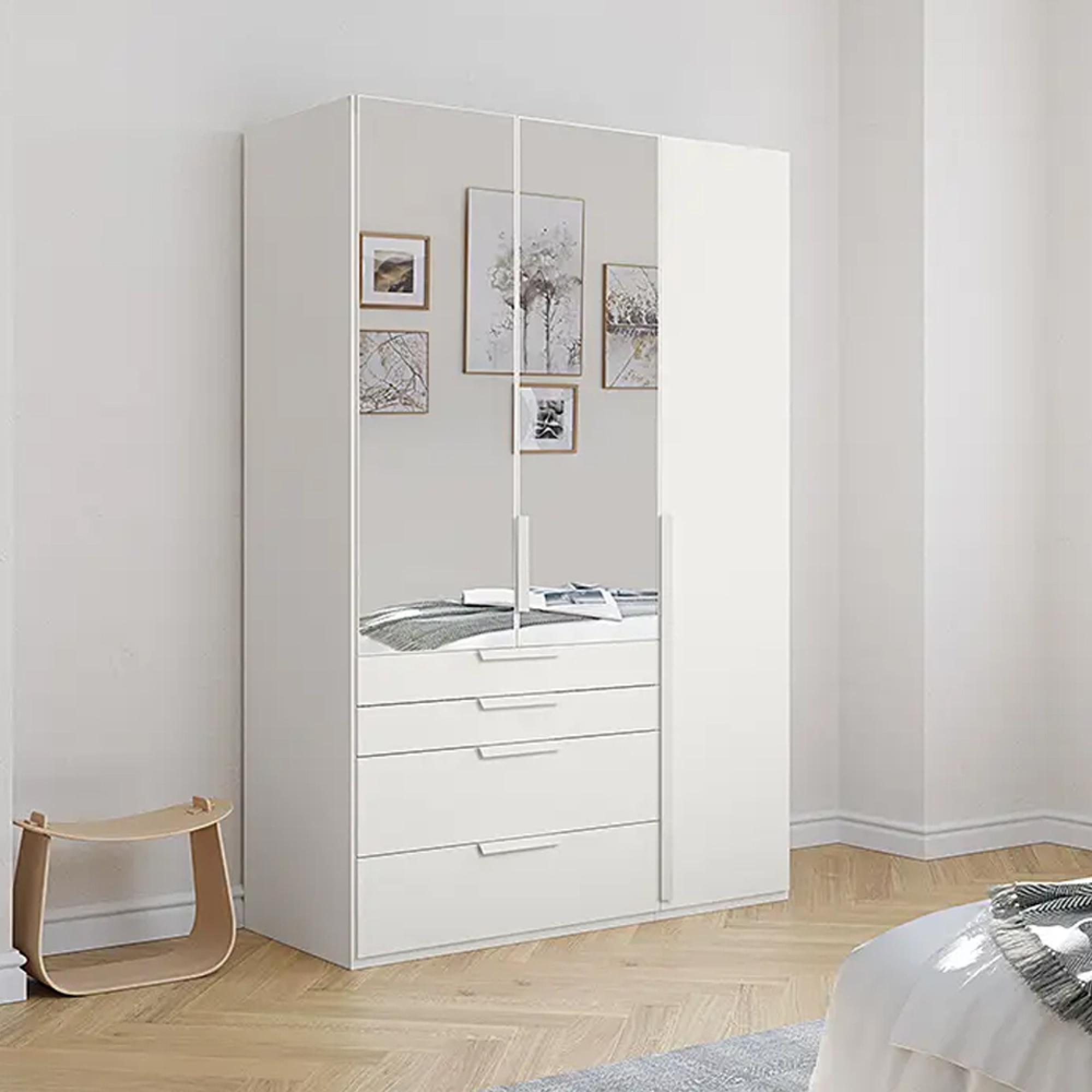 Rauch Purisma 151cm 3 Door Combi Wardrobe - Alpine White