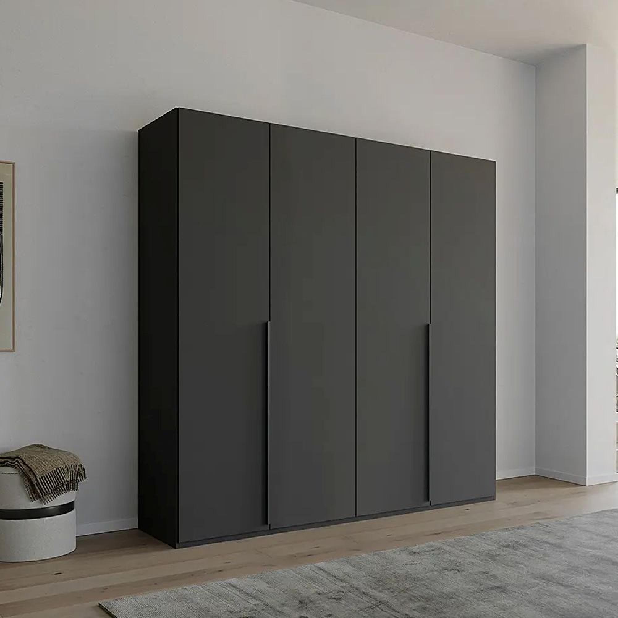 Rauch Purisma 201cm 4 Door Wardrobe - Graphite