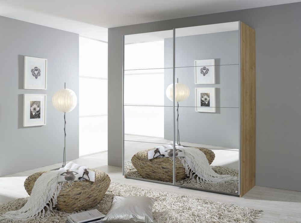 Rauch Quadra Full Mirrored Sliding Wardrobe - Variation Available