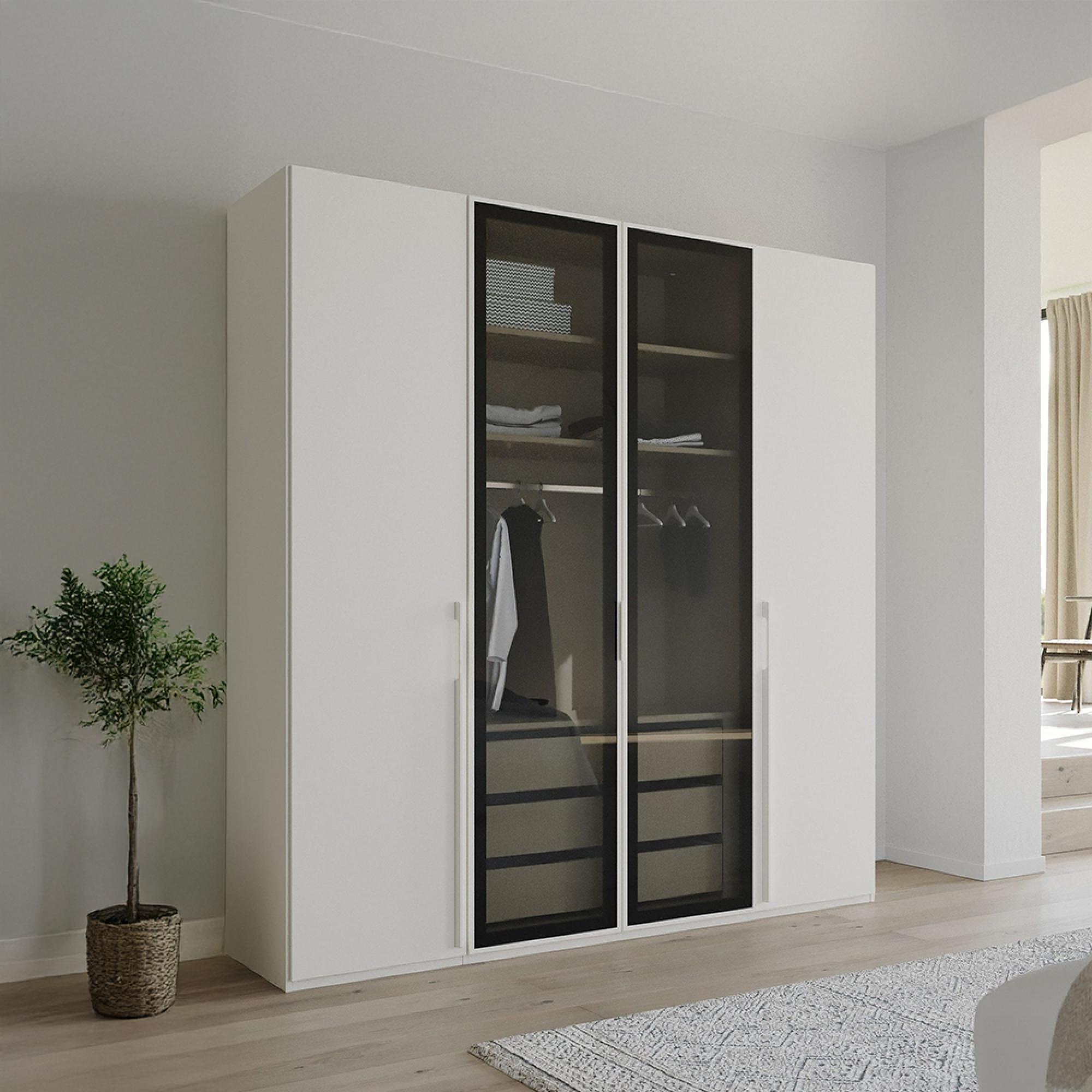 Rauch Skat Shine 201cm 4 Door Wardrobe - Alpine White
