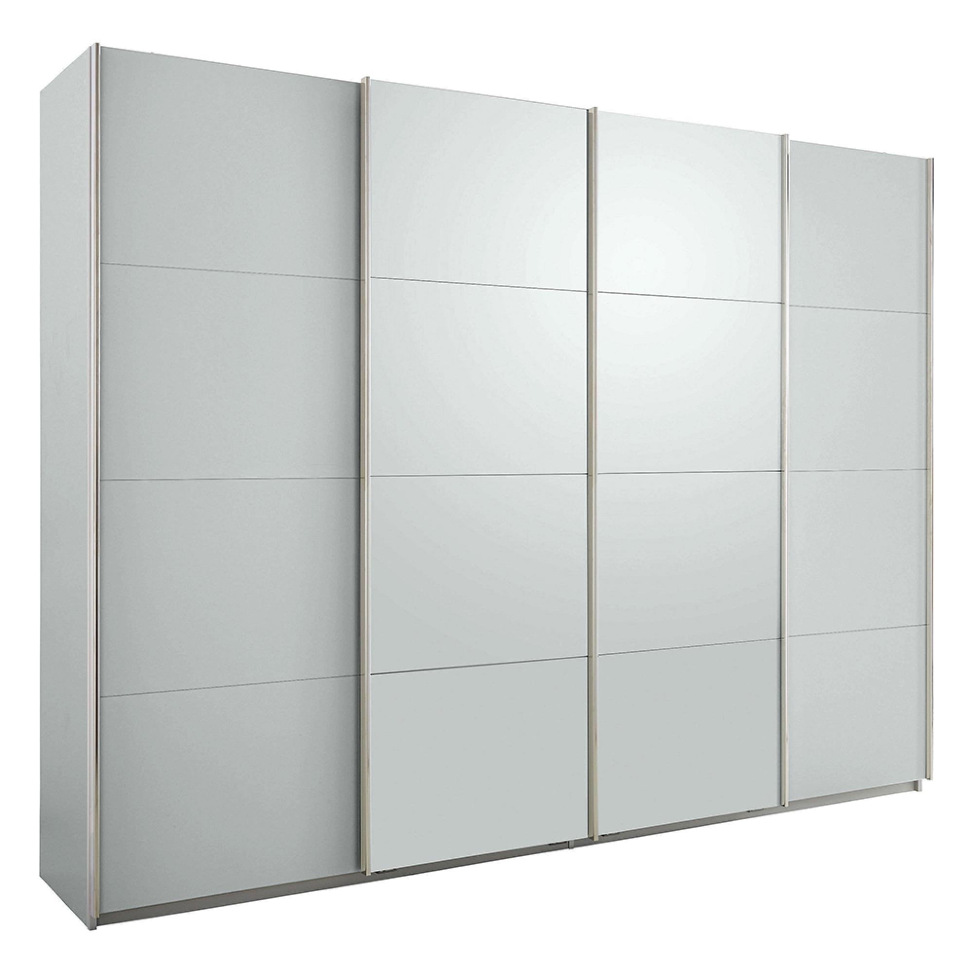 Rauch Syncrono 271cm 4 Door Sliding Wardrobe - Silk Grey