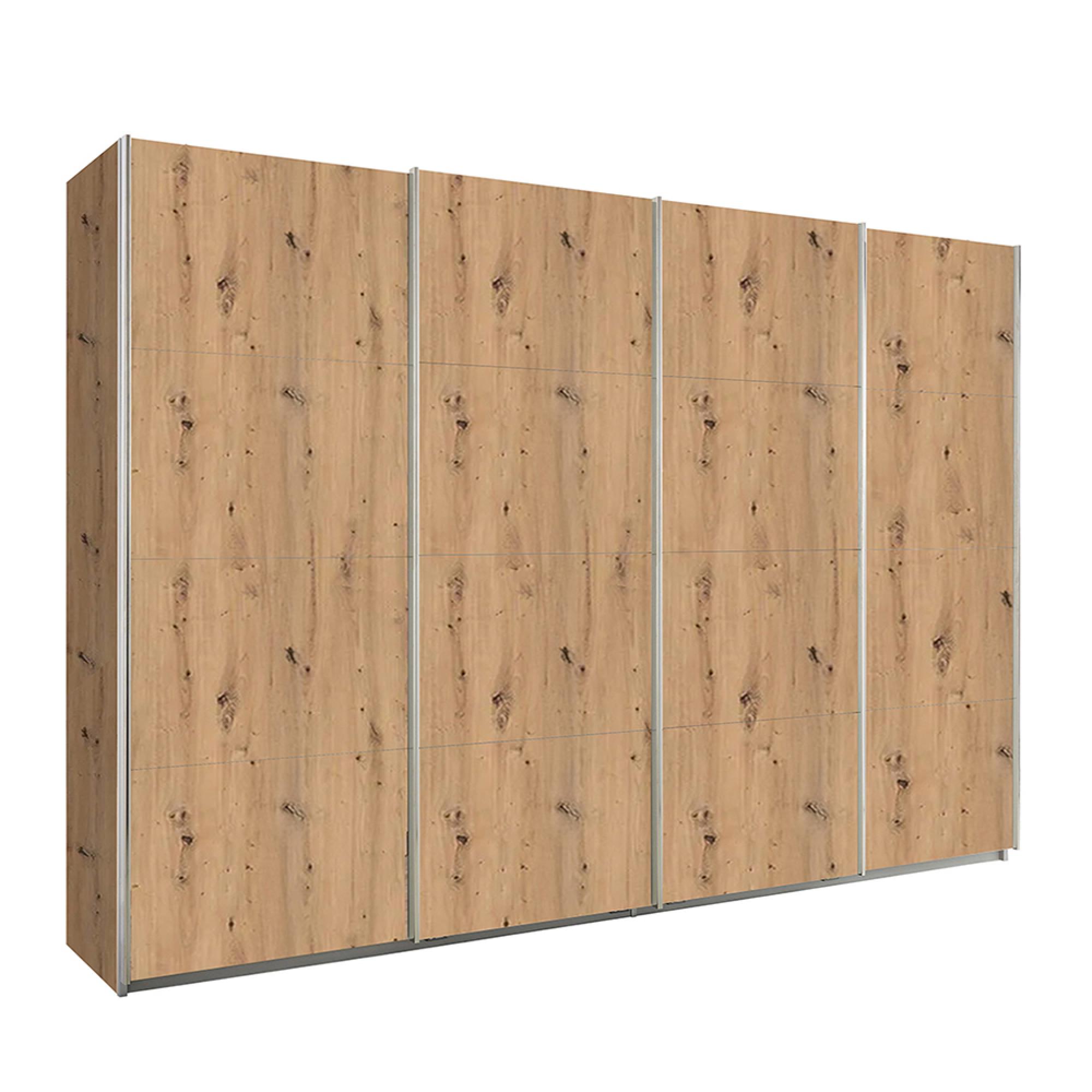 Rauch Syncrono 316cm 4 Door Sliding Wardrobe - Artisan Oak