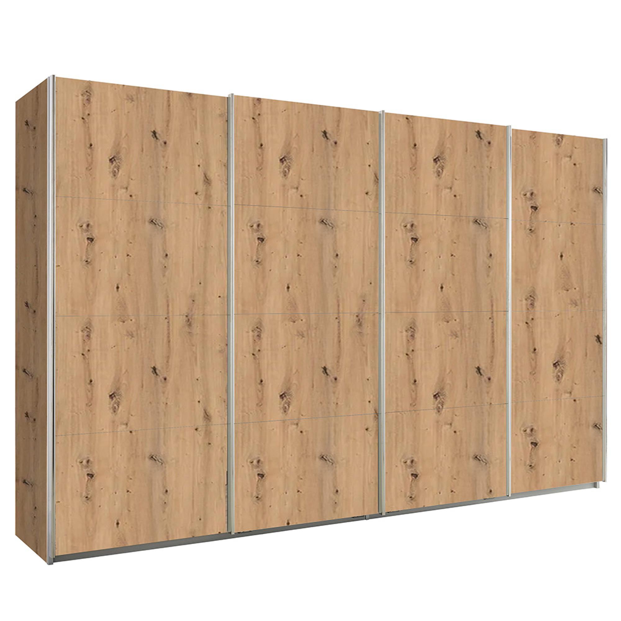 Rauch Syncrono 361cm 4 Door Sliding Wardrobe - Artisan Oak