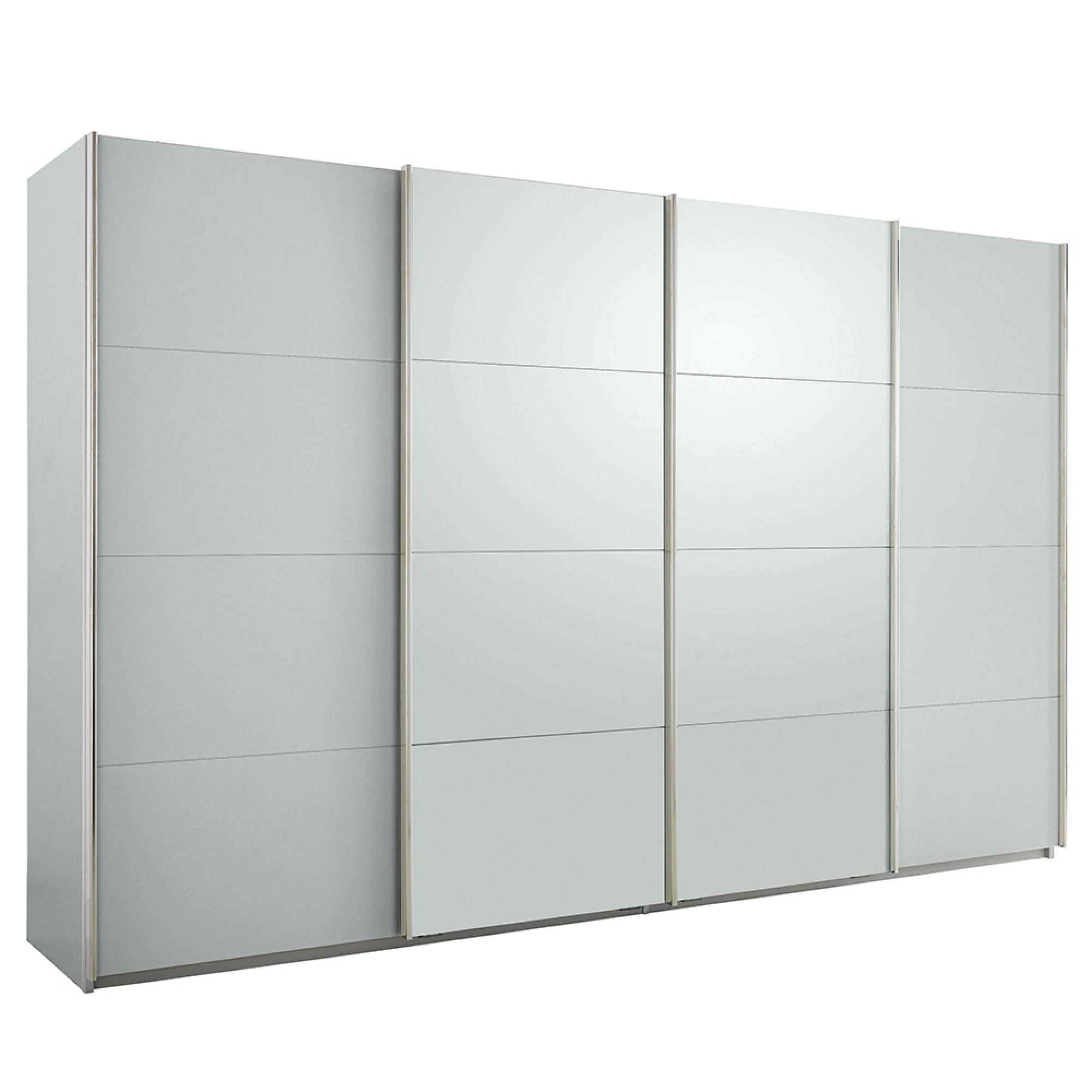 Rauch Syncrono 361cm 4 Door Sliding Wardrobe - Silk Grey