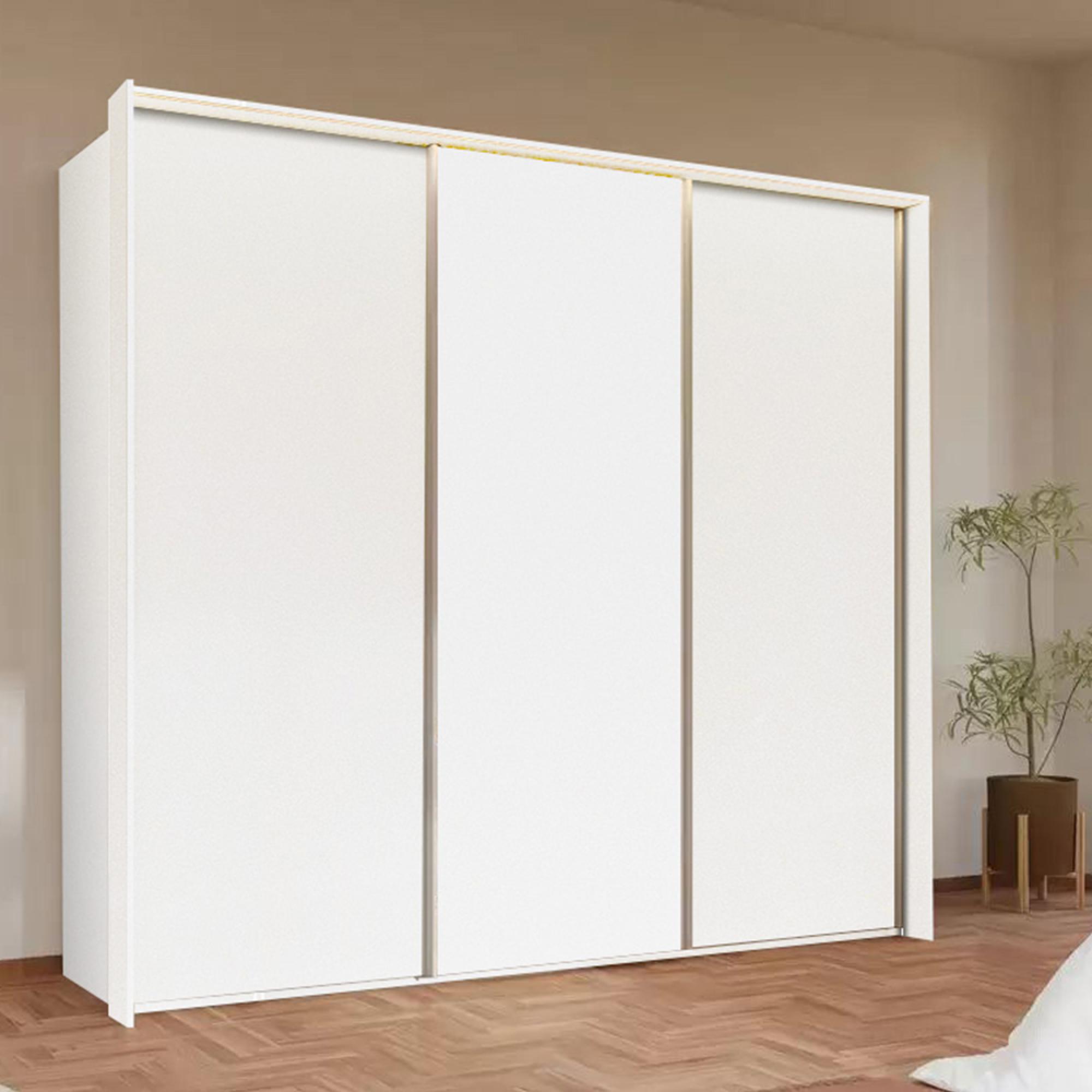 Rauch Taro 242cm 3 Door Sliding Wardrobe - Alpine White