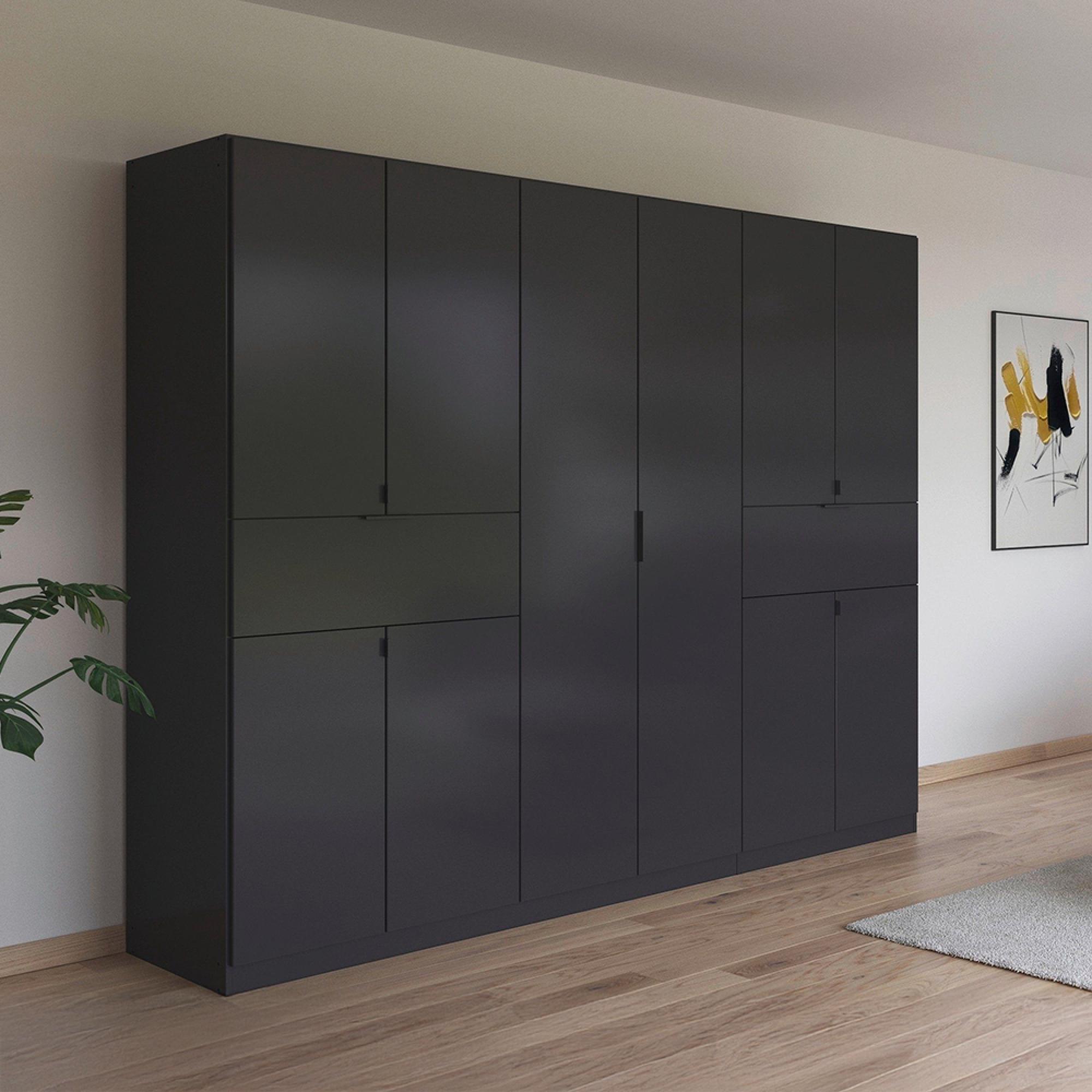 Rauch Ticao 271cm 10 Door Wardrobe - Metallic Dark Grey